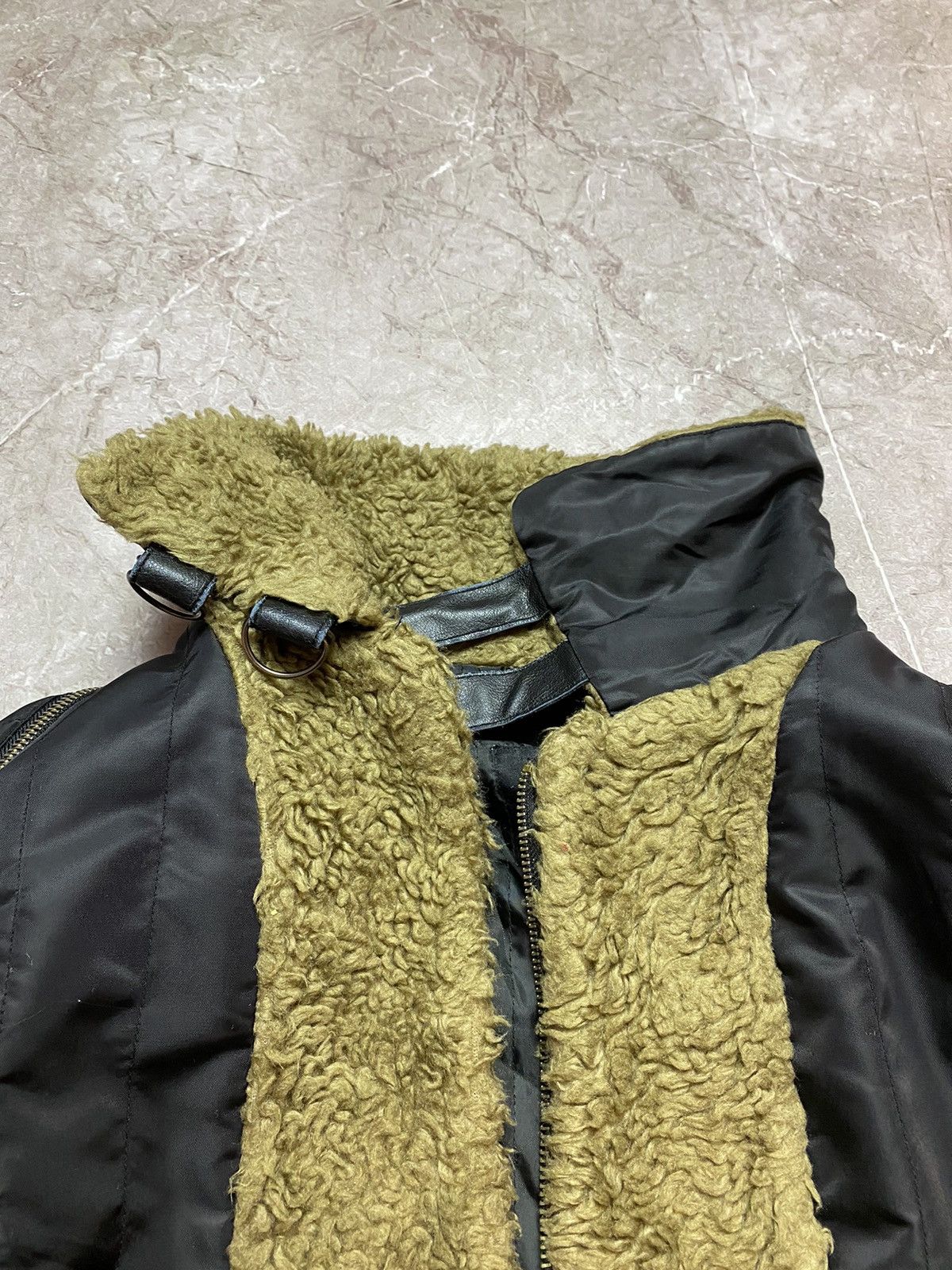 Vintage Vintage Avant-garde alternative faux-fur bomber jacket Size L / US 10 / IT 46 - 16 Thumbnail