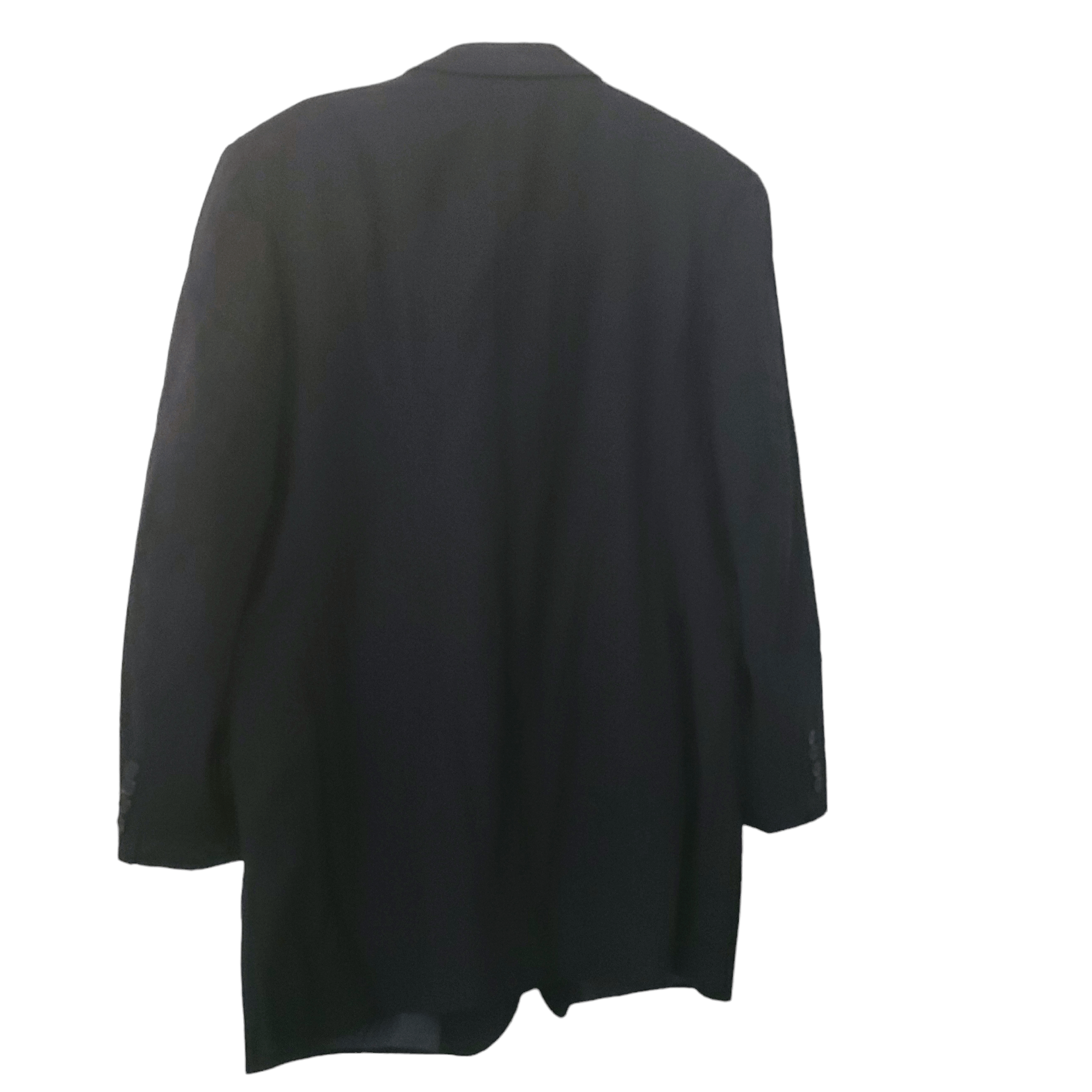 Burberry Burberrys Professional Business Black Pinstripe Wool Suit Size 44R - 3 Thumbnail