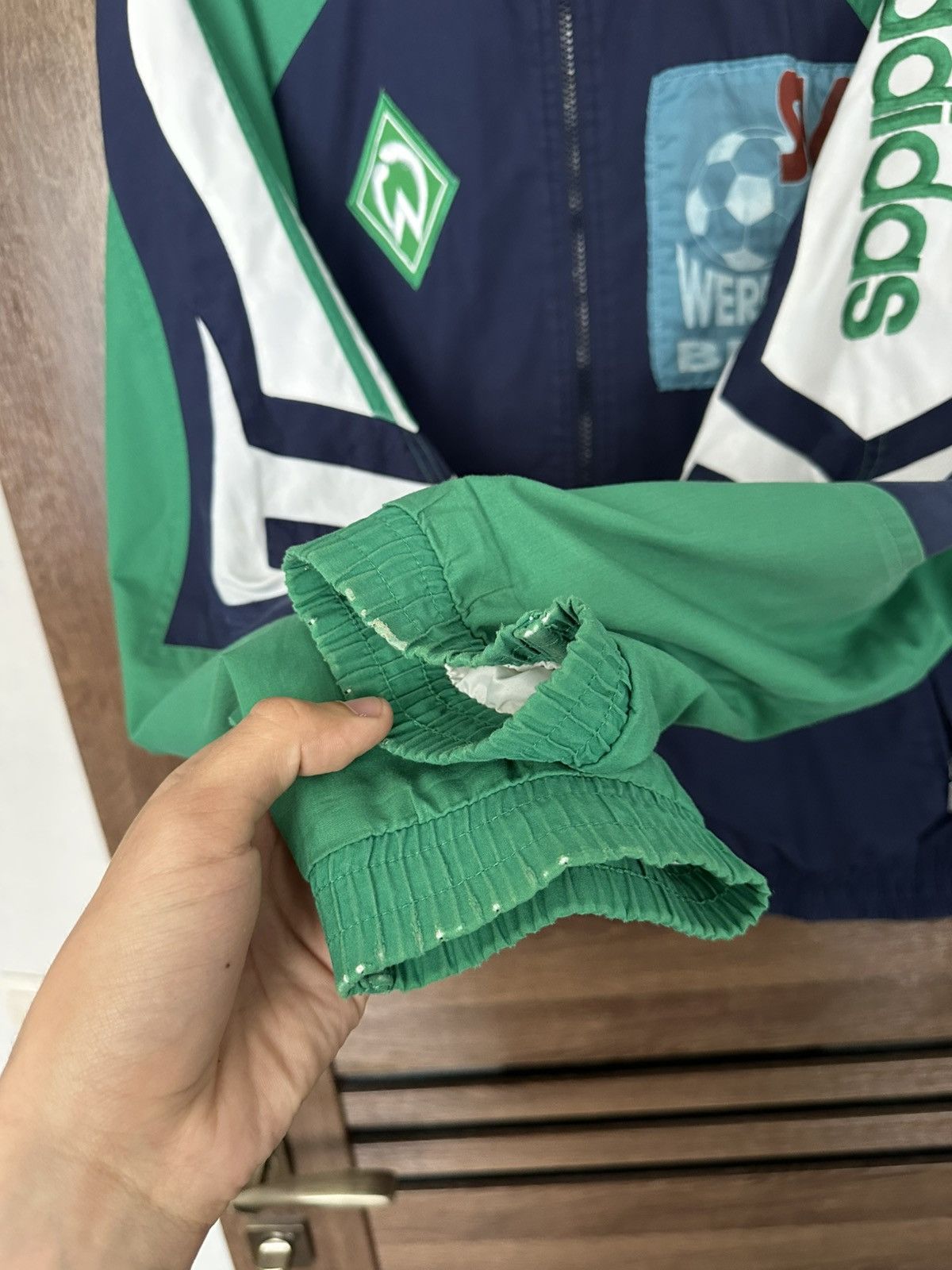 Adidas Werder Bremen Adidas Vintage Zip Jacket 90s Size US M / EU 48-50 / 2 - 16 Thumbnail