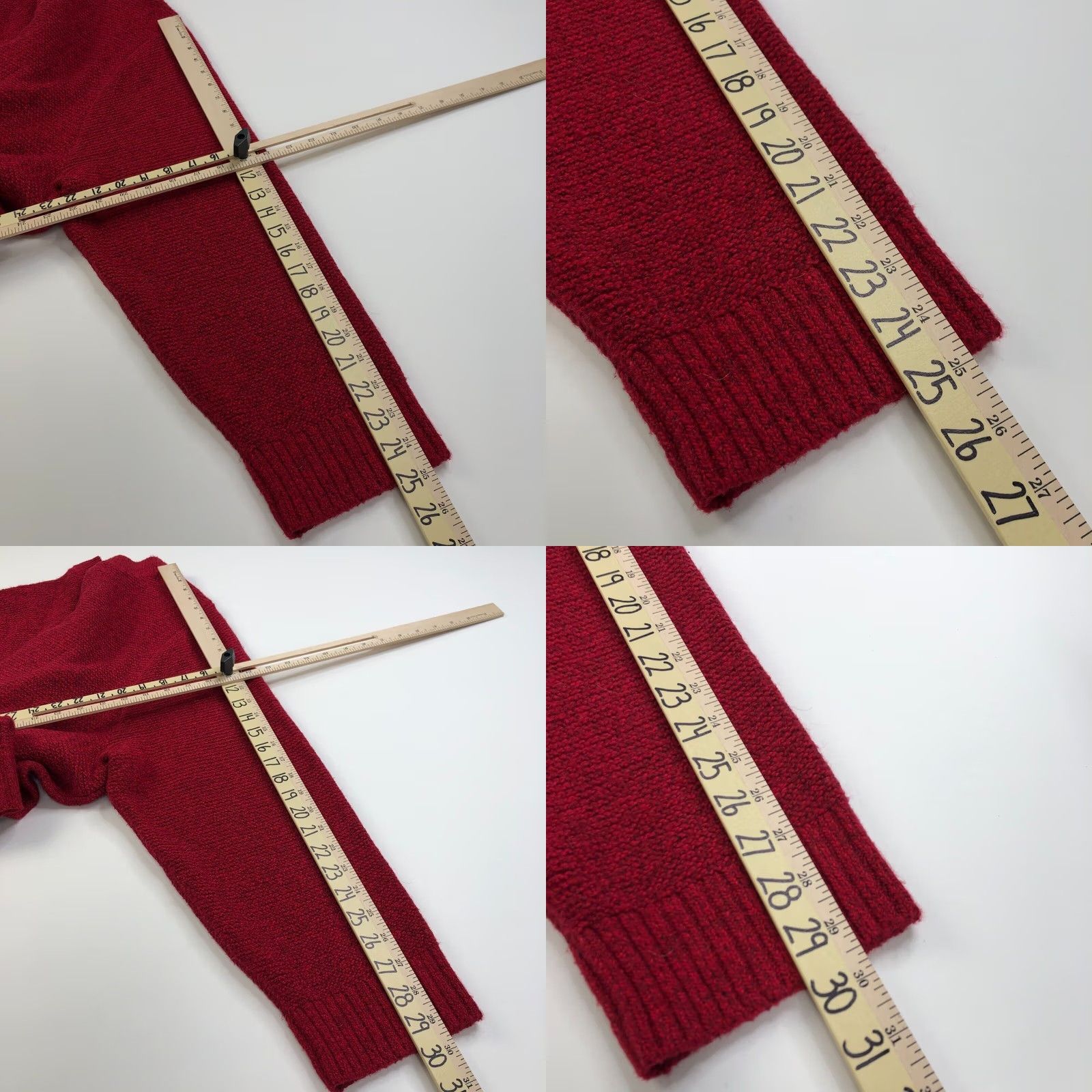 J. Jill J. Jill 4X Knit Relaxed Women's Deep V-Neck Pullover Boxy Sweater Red Size XXL / US 16-18 / IT 52-54 - 8 Thumbnail