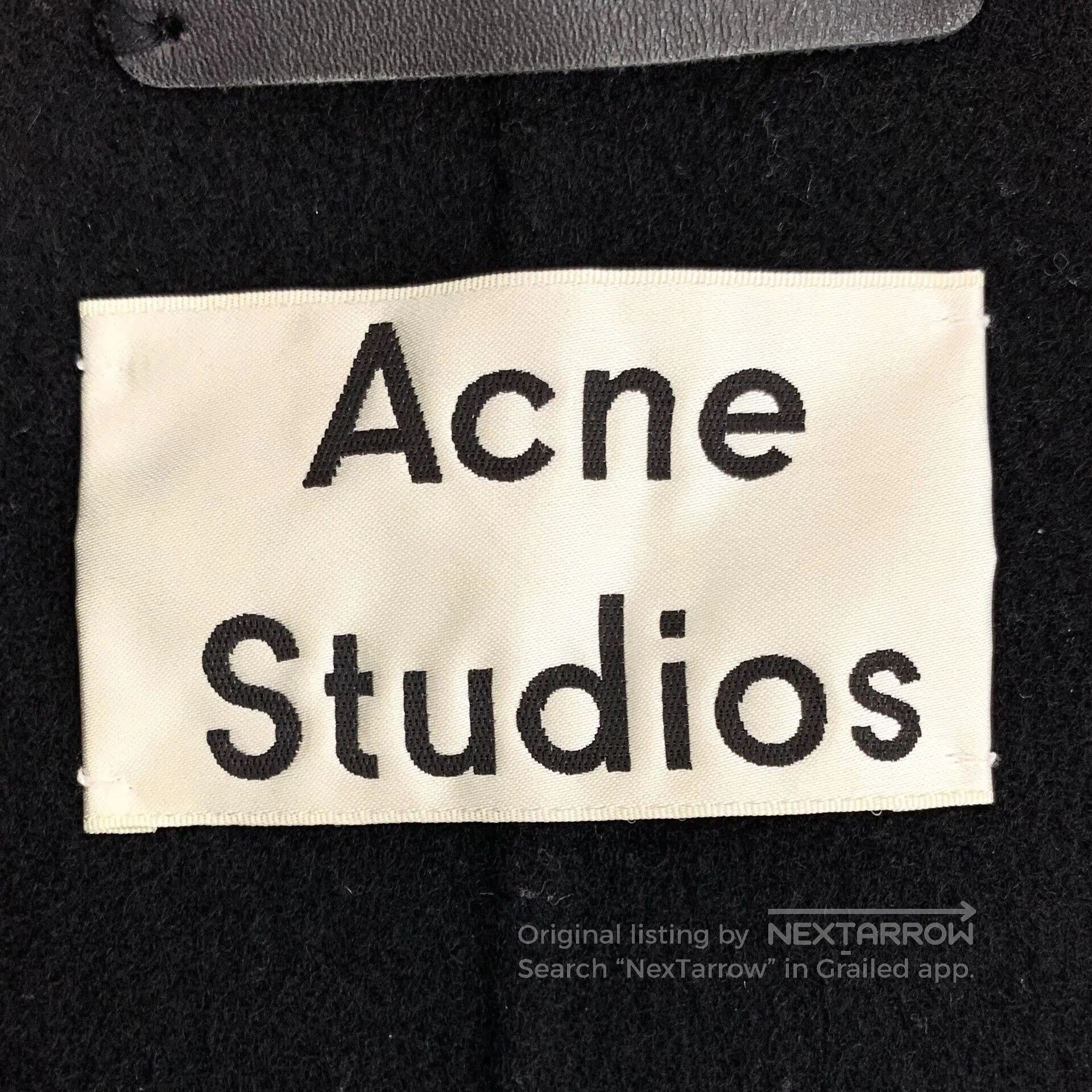 Acne Studios Acne Studios Black Wool Lapel Coat. Size XXS / US 00 / IT 34 - 5 Thumbnail