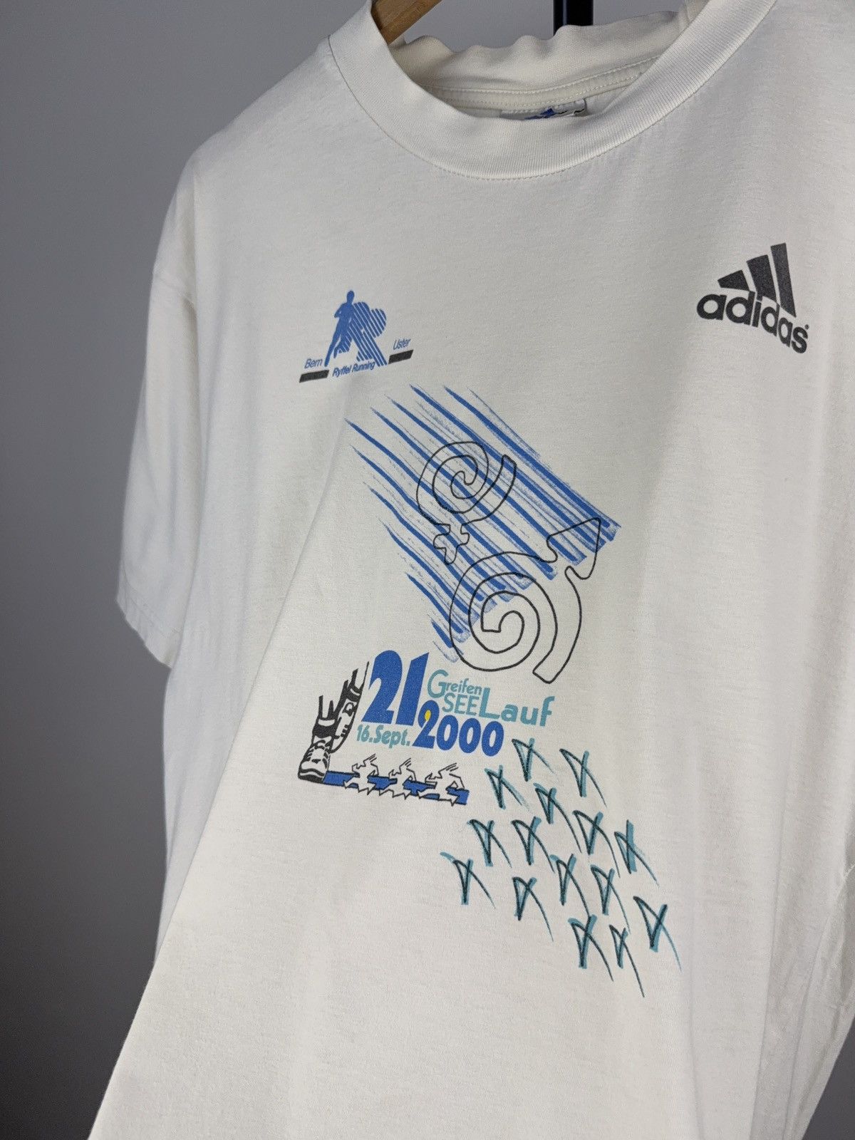 Adidas Adidas Marathon running Adidas 2000 Greifen See Lauf Tee Size US M / EU 48-50 / 2 - 4 Thumbnail