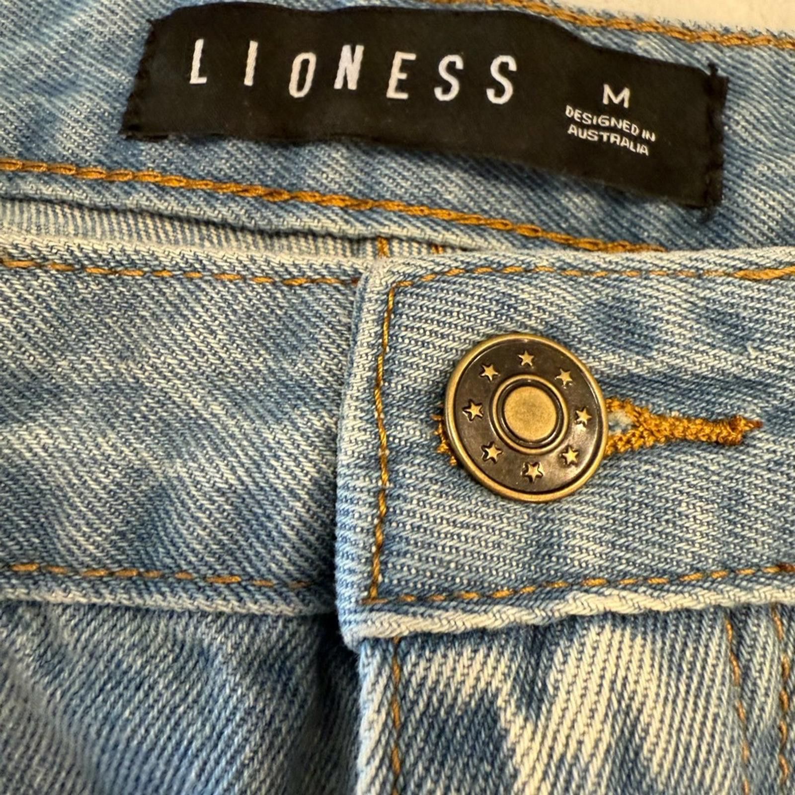 Lioness Lioness boho retro 80’s Y2K zebra striped cotton jeans Med Size 32" / US 10 / IT 46 - 3 Thumbnail