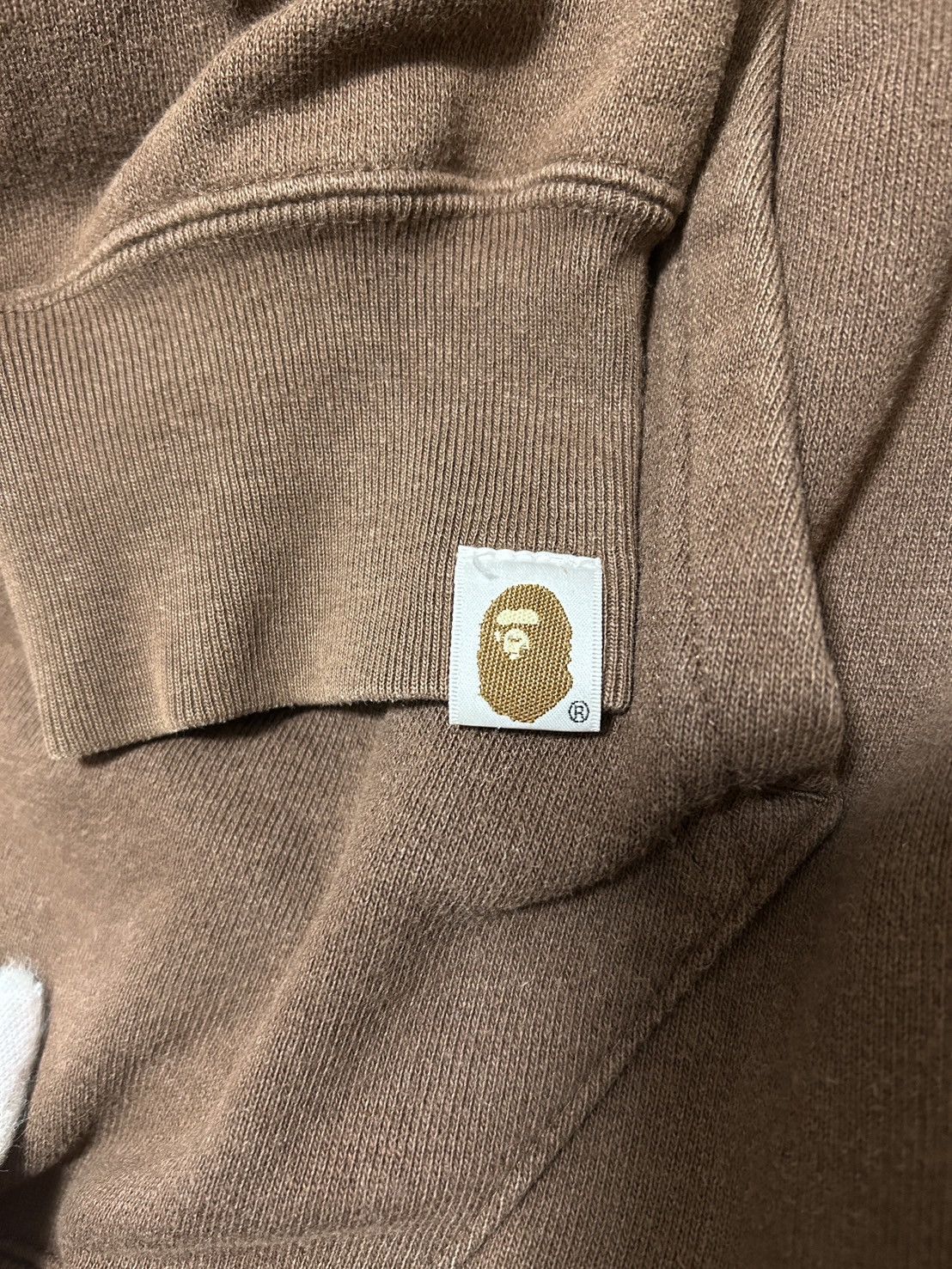 Bape OG Bape Brown Baby Milo Bone Full Zip Hoodie Size US L / EU 52-54 / 3 - 6 Thumbnail