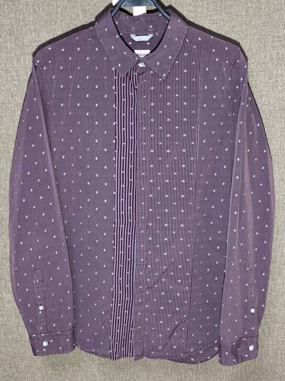 Kenzo Kenzo Striped Graphic Rare Long Sleeve Button-Up Shirt Size US L / EU 52-54 / 3 - 1 Thumbnail