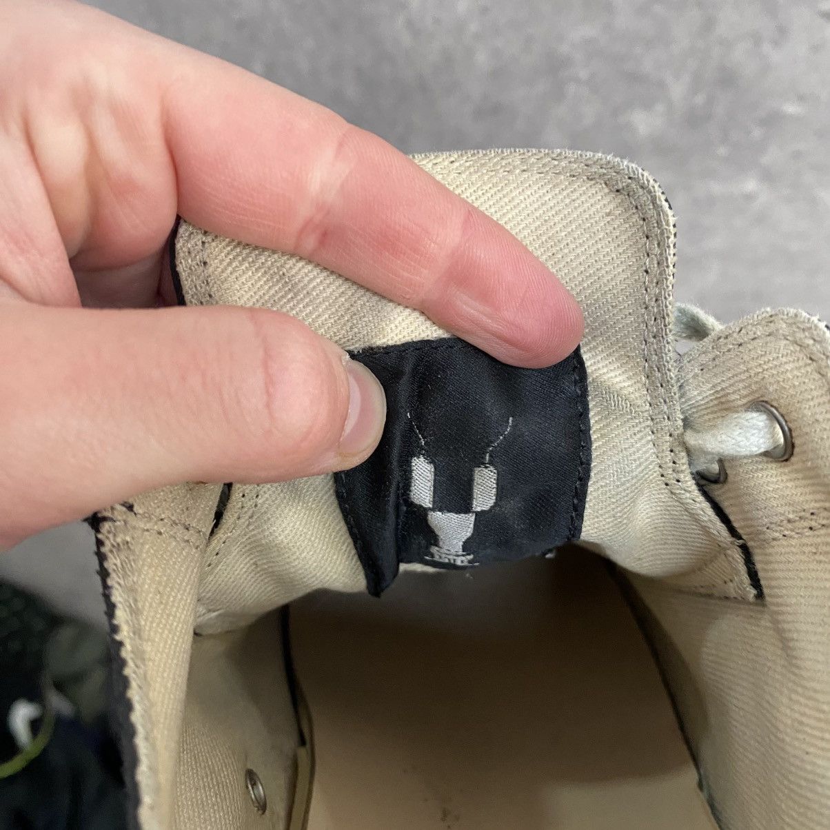 Rick Owens Drkshdw Rick Owens Drkshdw Abstract Low Top Black Milk Sneakers Size US 7 / EU 40 - 10 Thumbnail