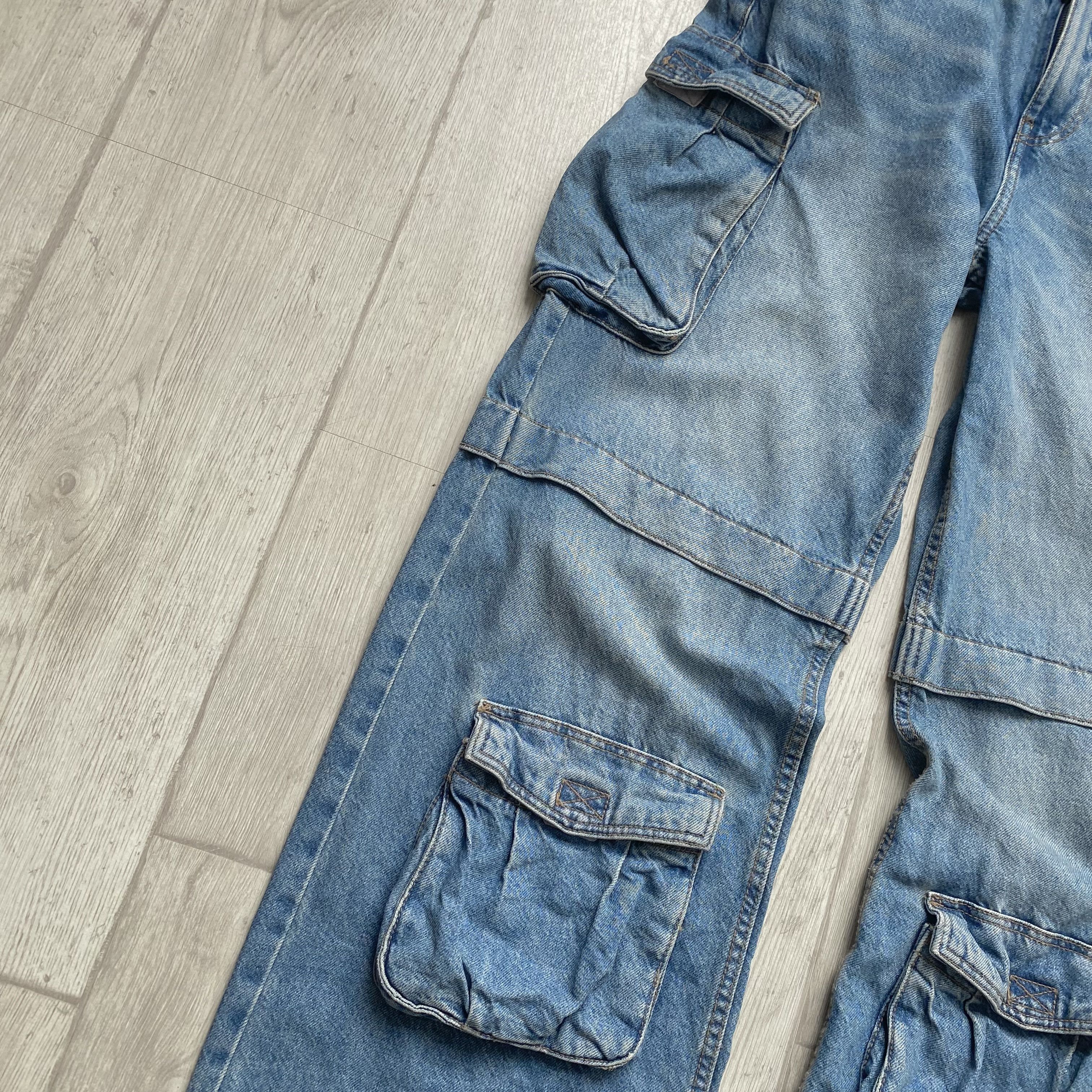 Japanese Brand 👖 Skater Cargo Baggy jeans Multiocket avant-garde Unisex Size US 30 / EU 46 - 5 Thumbnail