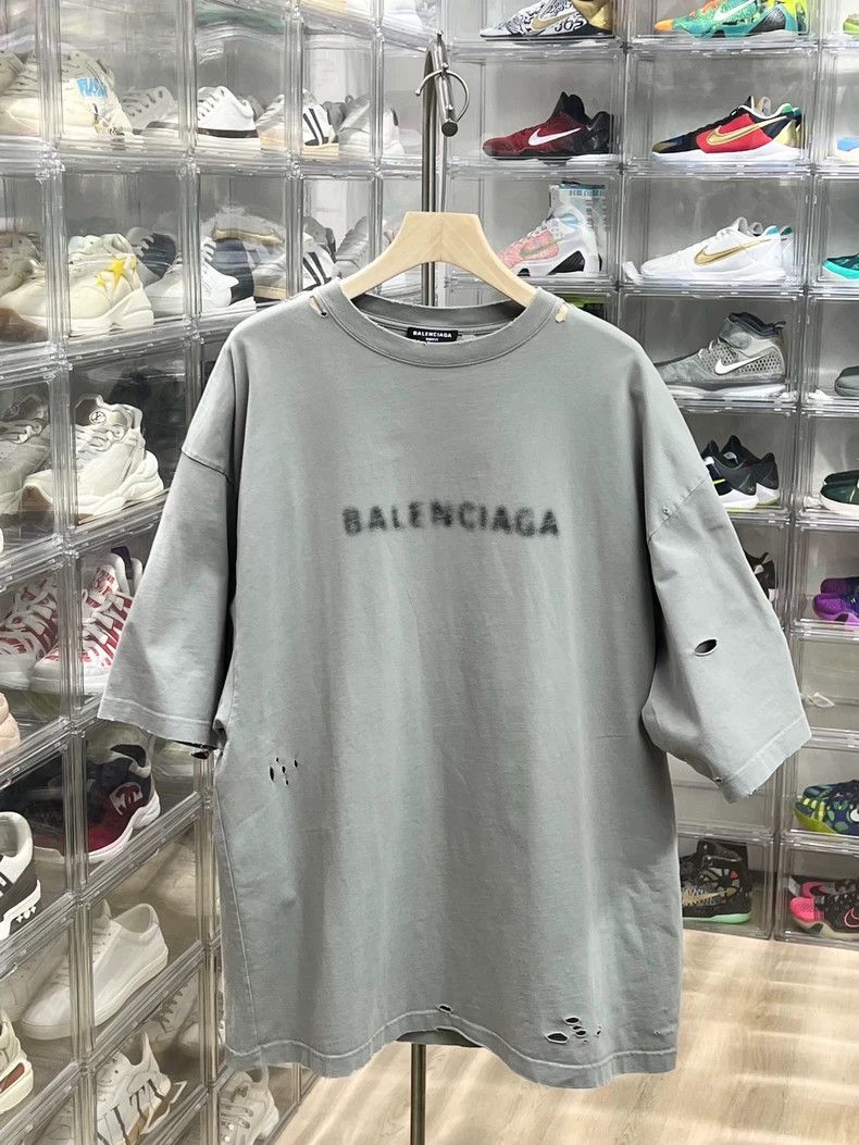 Balenciaga Balenciaga Blur Mosaic Short Sleeve, M Size US M / EU 48-50 / 2 - 1 Thumbnail