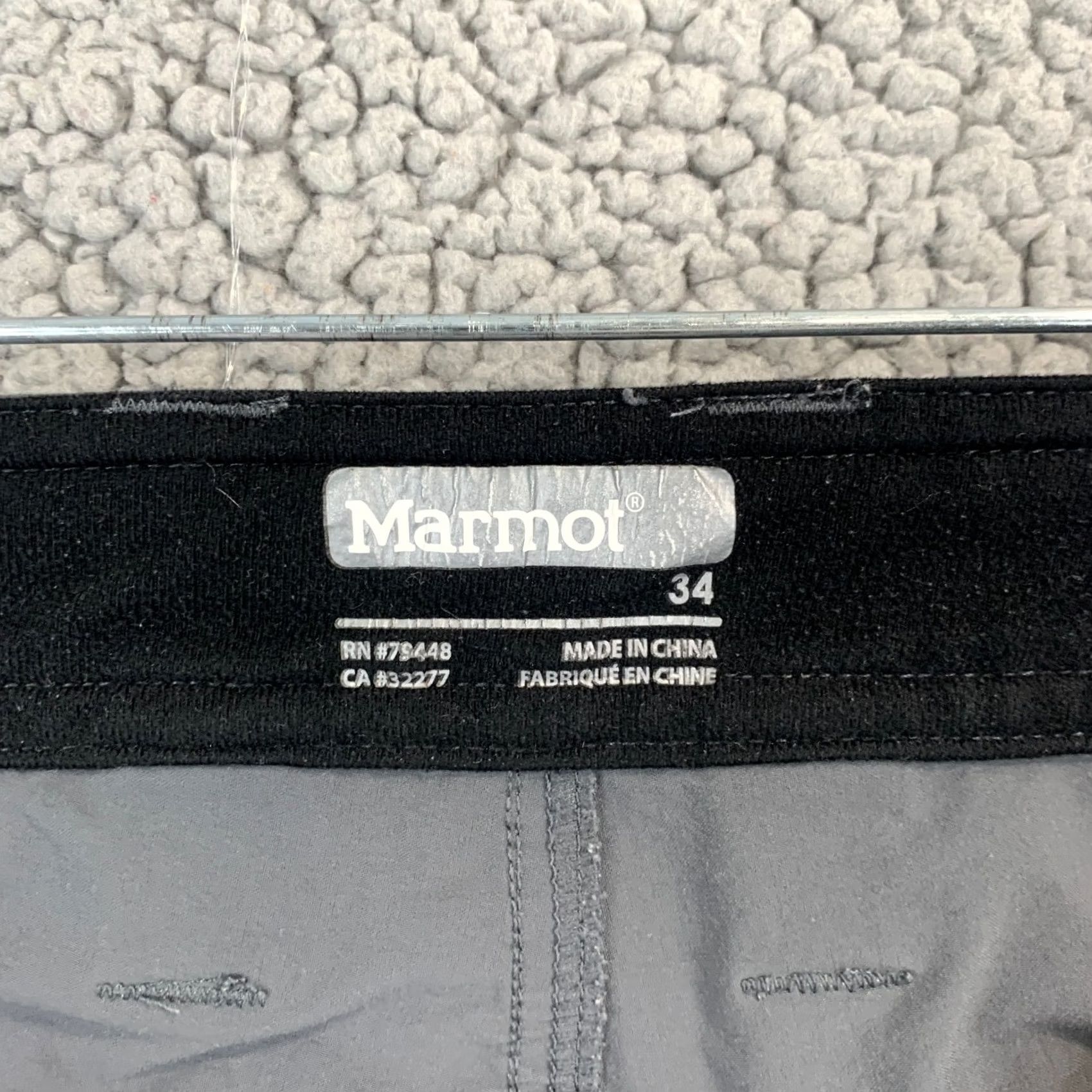 Marmot Marmot Pants Men's 34 Lightweight Nylon Gray Stretch Hiking Outdoor Casual Workwear Travel Size US 34 / EU 50 - 3 Thumbnail