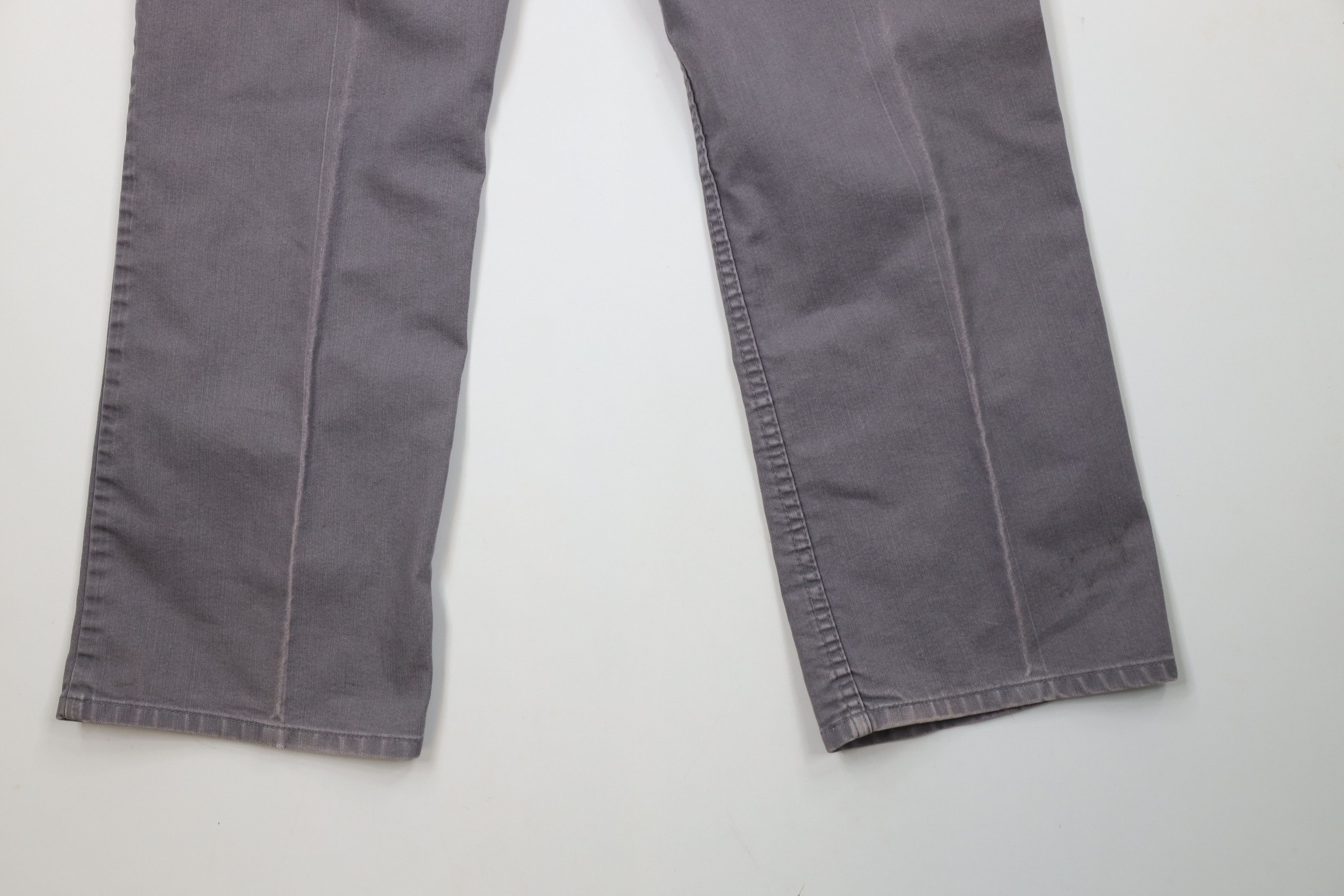 Vintage Vintage 70s Streetwear Wide Leg Canvas Denim Jeans Gray Size US 36 / EU 52 - 13 Thumbnail