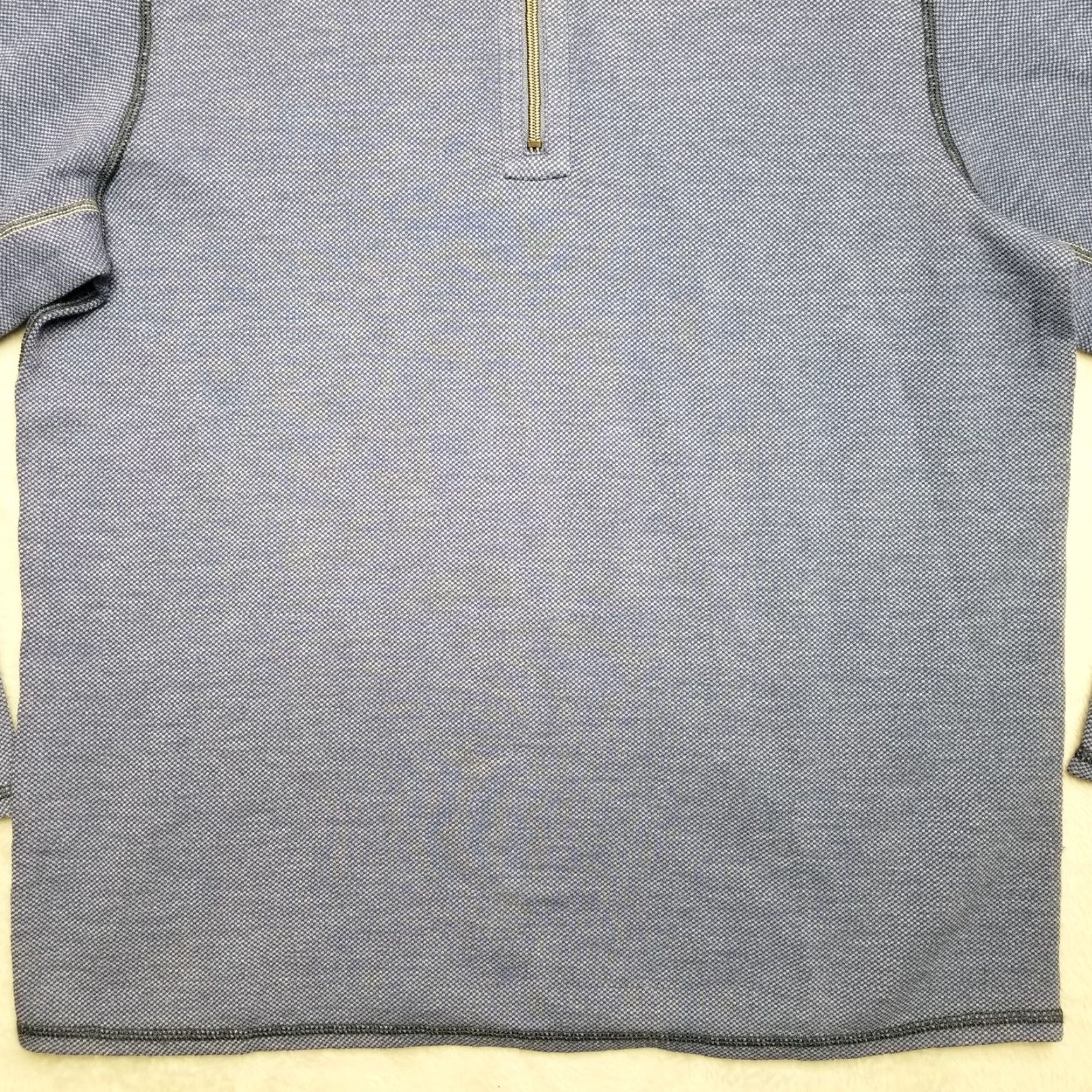 Tommy Bahama Tommy Bahama Sweater Mens L Blue Reversible Pullover 1/4 Zip Golf Casual Knit Cotton Nylon Polyester Embroidered Logo Long Sleeve Size US L / EU 52-54 / 3 - 4 Thumbnail