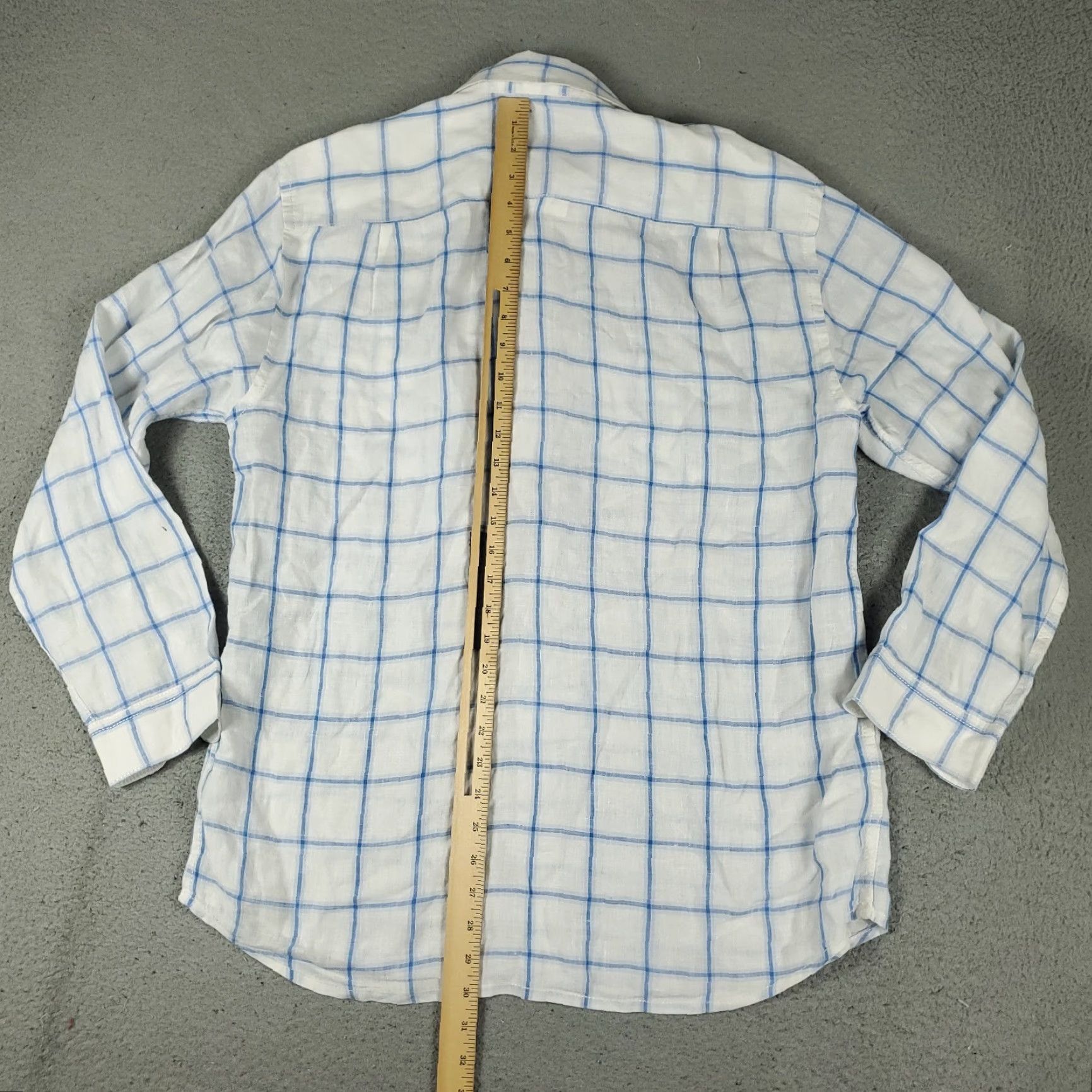 Tommy Bahama VINTAGE Tommy Bahama Shirt Men M Blue Linen Plaid Button-Up Long Sleeve Casual Beach Resort 90s Mens Size US M / EU 48-50 / 2 - 4 Thumbnail