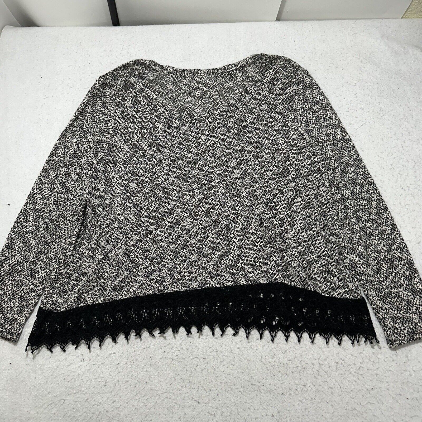Other CATO 18/20W Lightweight Crewneck Sweater Lace Trim Pullover Size XXL / US 16-18 / IT 52-54 - 10 Thumbnail