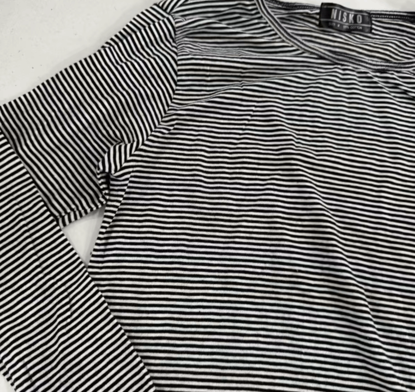 Japanese Brand 3 Korean Teen Striped Long Sleeve Size US L / EU 52-54 / 3 - 3 Thumbnail