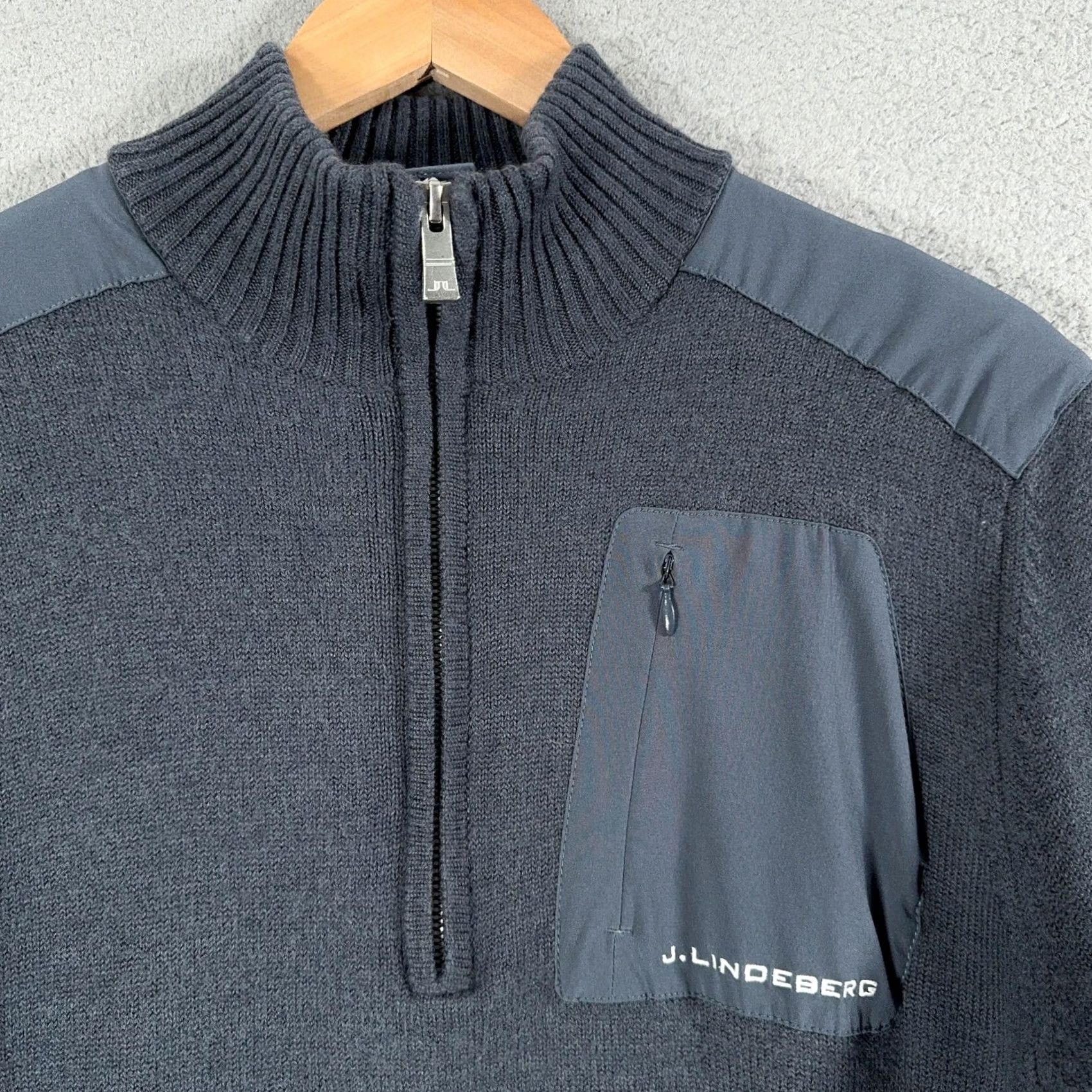 J.Lindeberg J.Lindeberg Sweater Mens Small READWool Gore Windstopper 1/4 Zip Lined Pullover Size US S / EU 44-46 / 1 - 5 Thumbnail