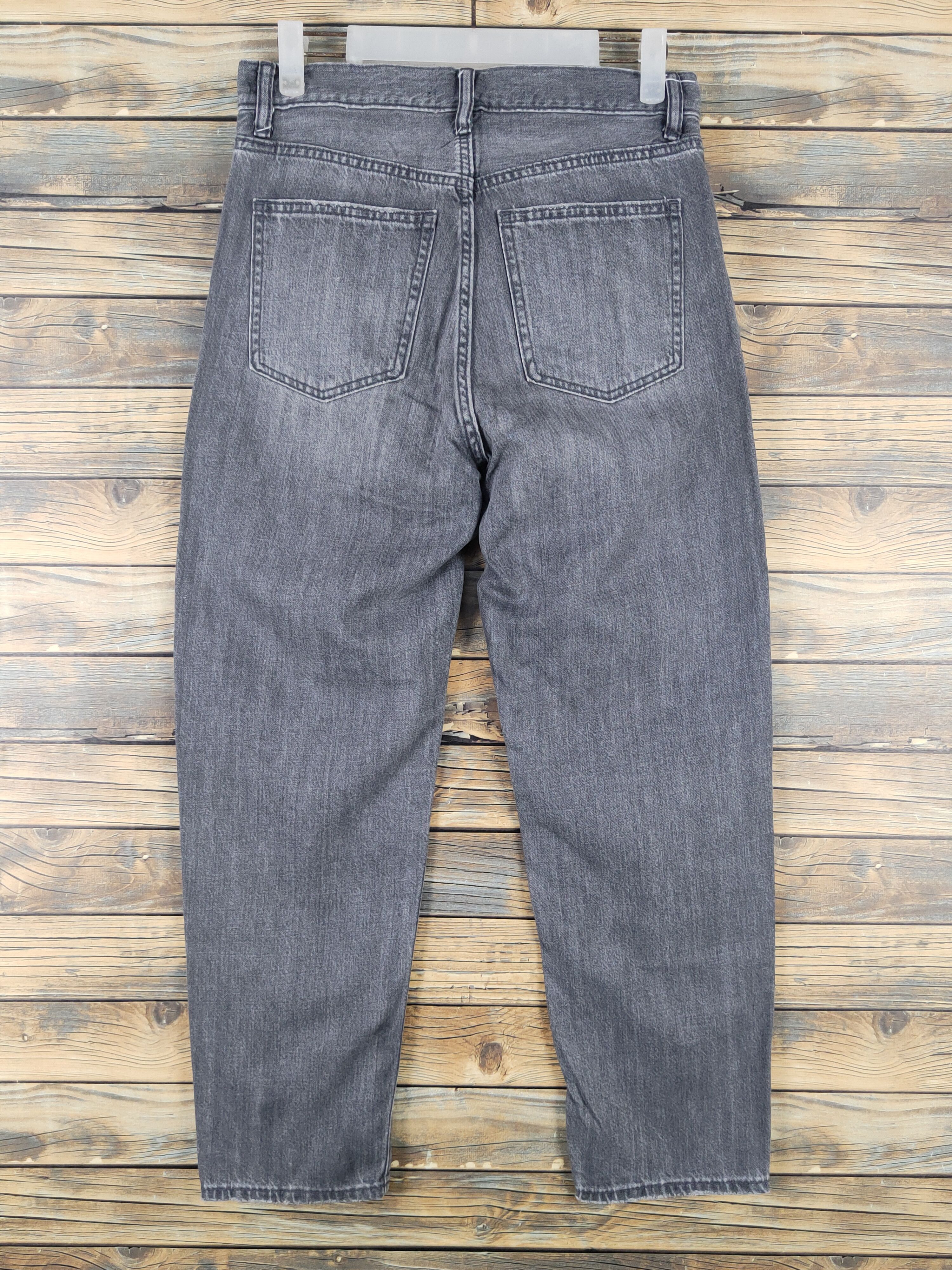 Japanese Brand Uniqlo Black Distressed Ripped denim Jeans #W1561 Size US 28 / EU 44 - 7 Thumbnail