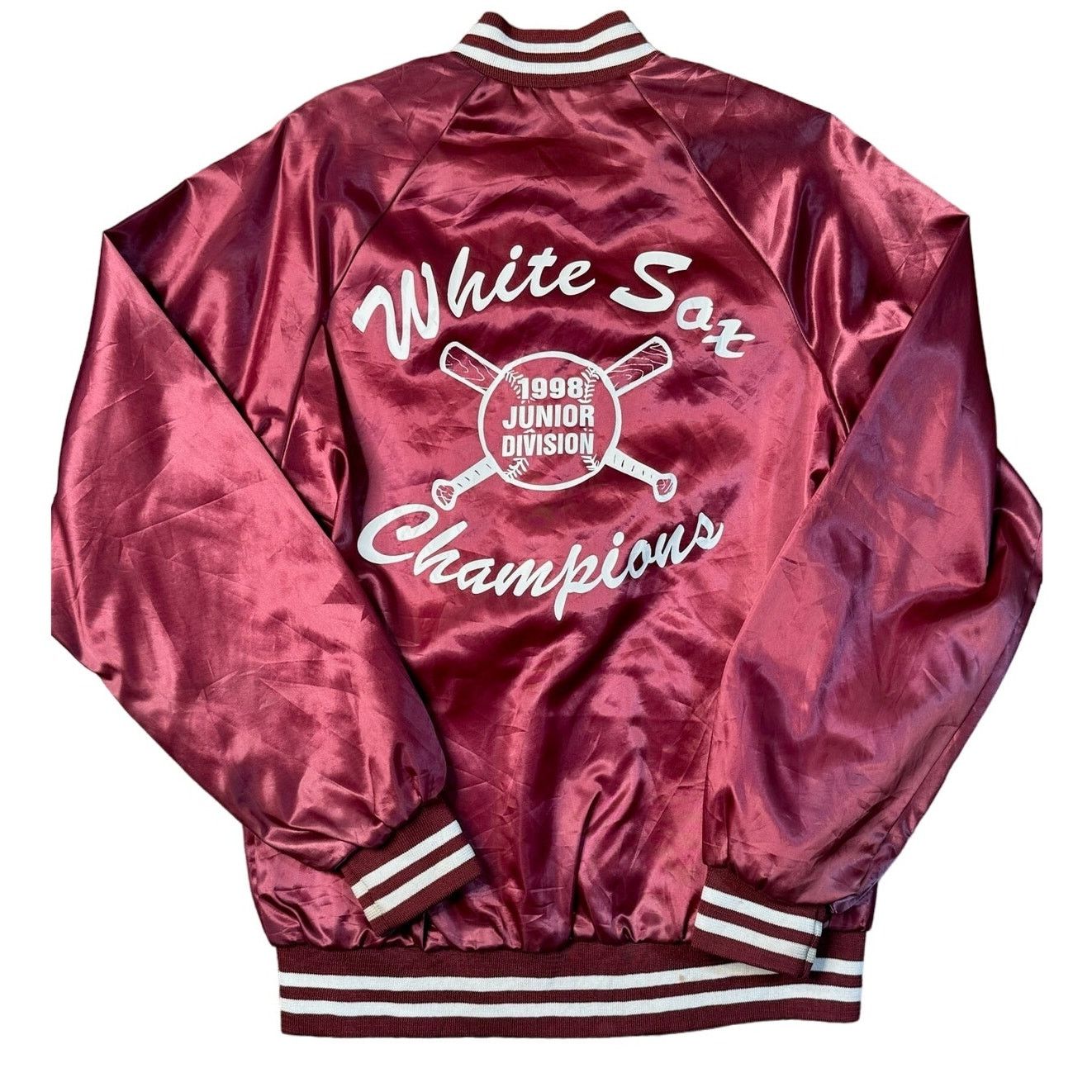 Vintage Vintage 1998 Manuet West Nyac Girls Softball Satin Jacket Size US S / EU 44-46 / 1 - 1 Thumbnail