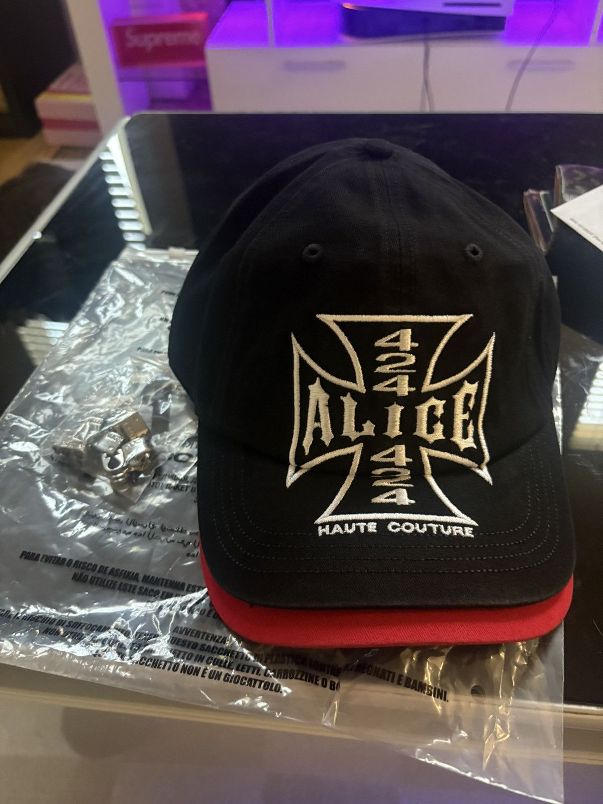 Alice Hollywood Alice hollywood x 424 moto cap LA exclusive Size ONE SIZE - 5 Thumbnail