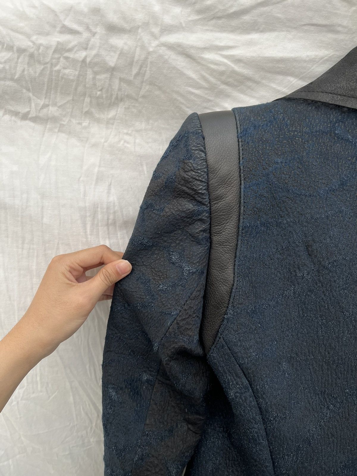 If Six Was Nine If Six Was Nine asymmetric cut leather hair blazer Size 46S - 15 Thumbnail