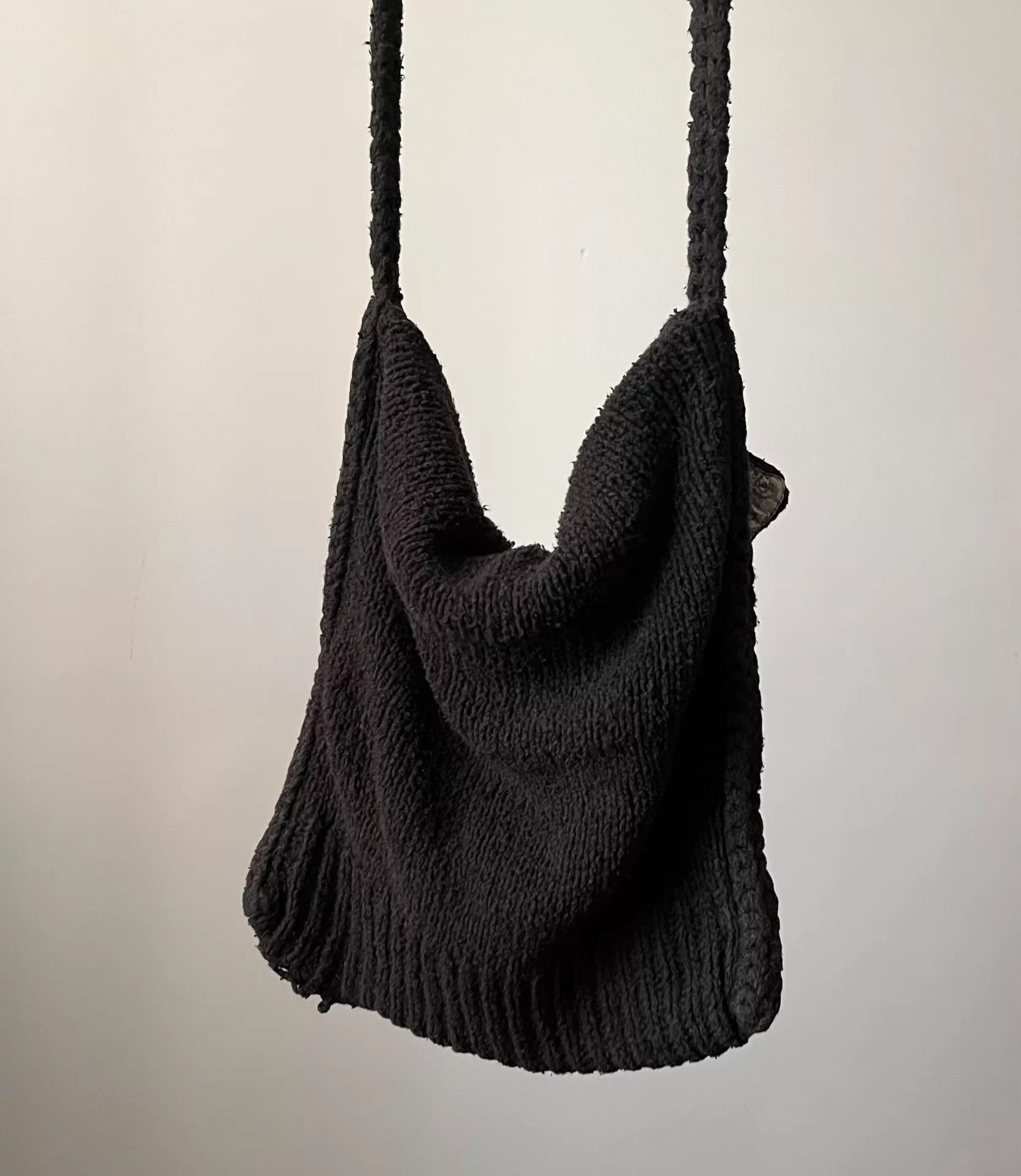 Number (N)ine Number (N)ine 03AW Grunge Scab Knit Crossbody Bag Size ONE SIZE - 3 Thumbnail