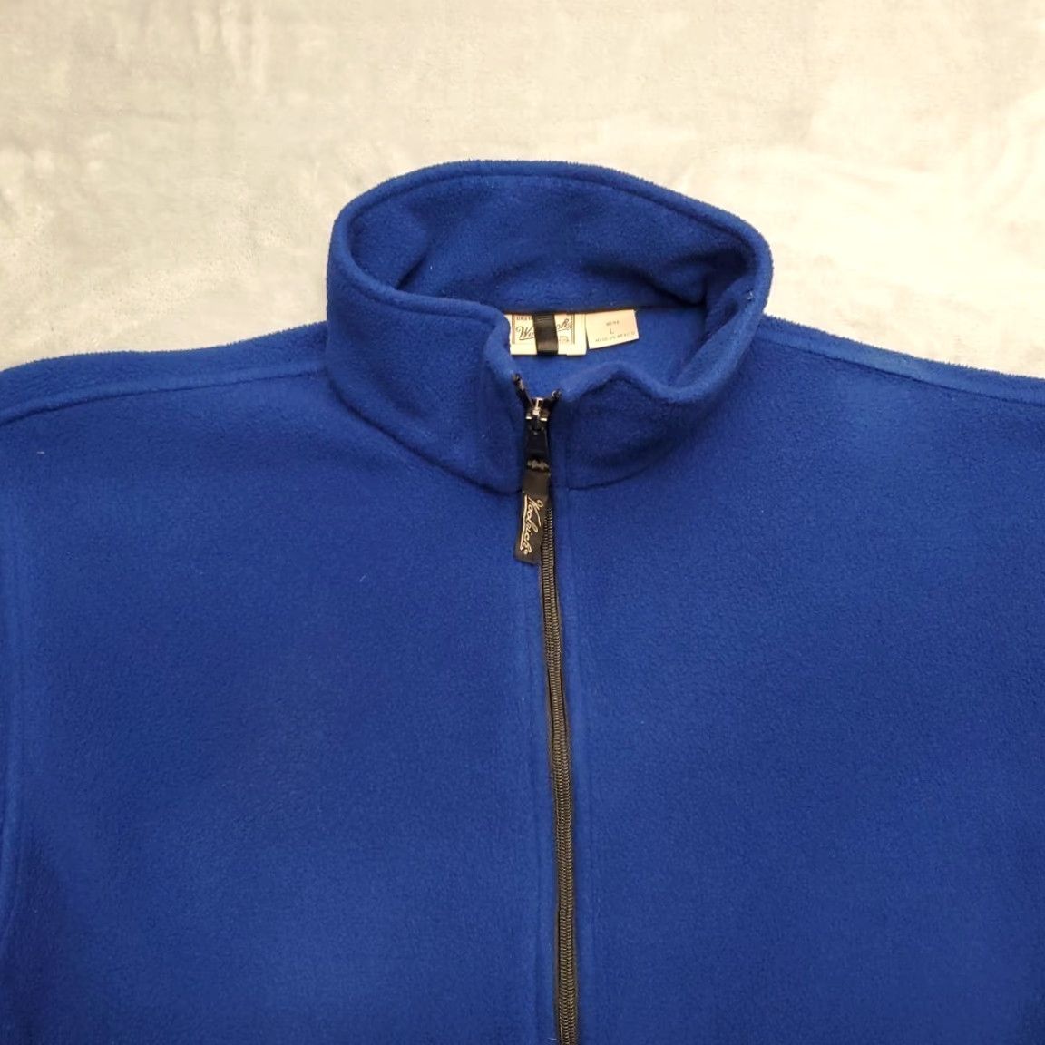 Vintage VINTAGE Woolrich Jacket Mens L Blue Polartec Fleece Full Zip Outdoors Gorp Size US L / EU 52-54 / 3 - 3 Thumbnail