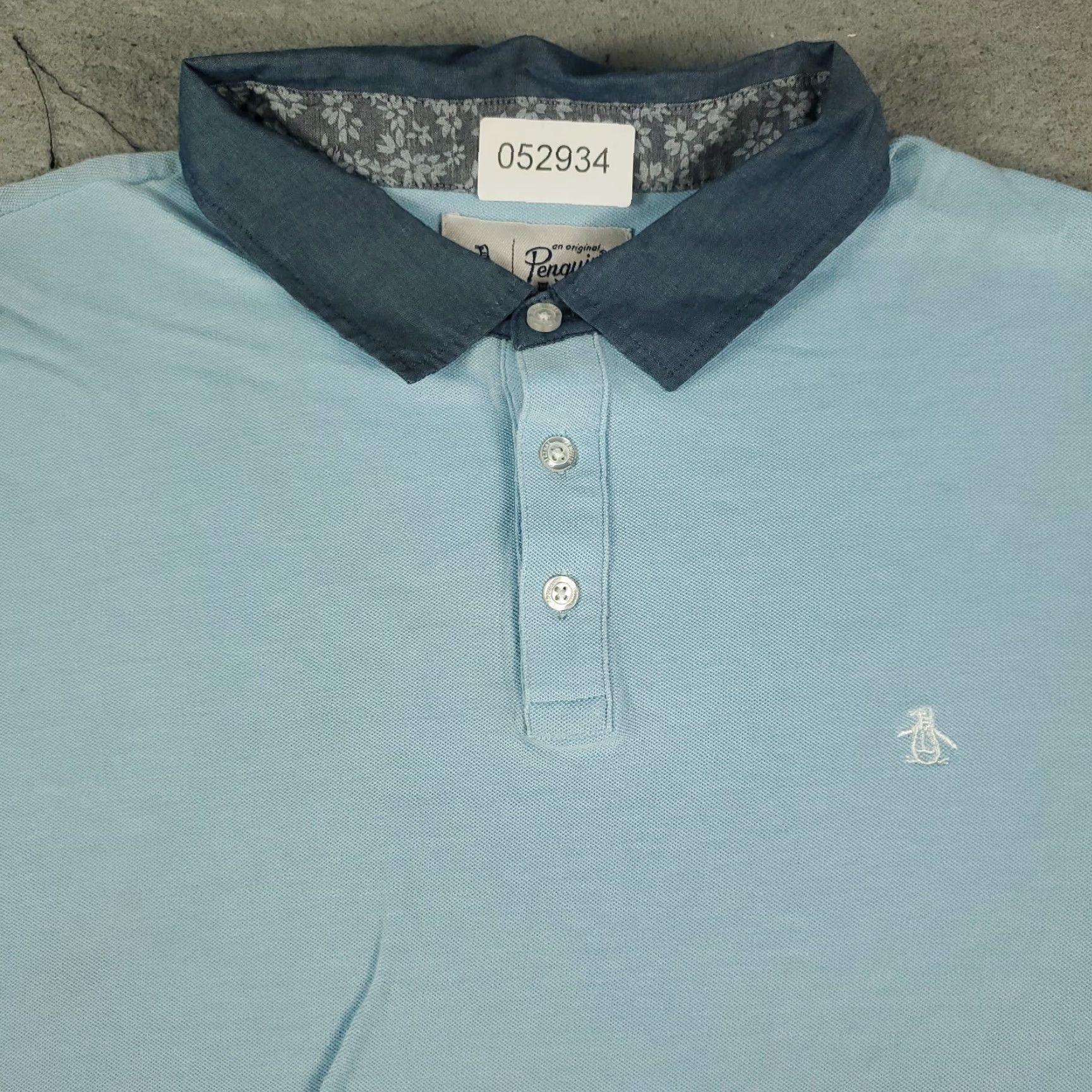 Original Penguin VINTAGE Original Penguin Polo Shirt Men 2XL Blue Casual Short Sleeve Classic Preppy Size US XXL / EU 58 / 5 - 2 Thumbnail