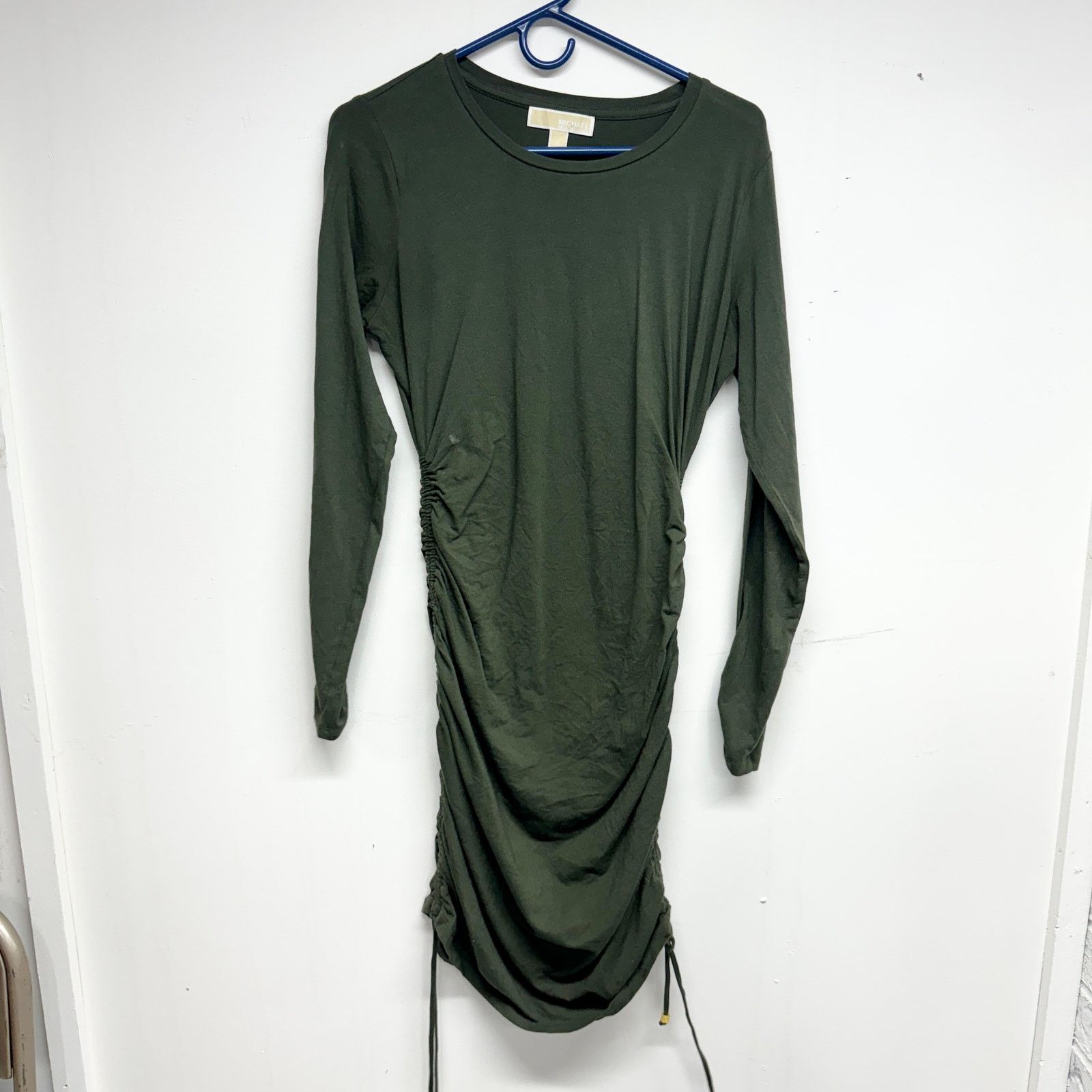 Michael Kors Michael Michael Kors M Green Long Sleeve Dress Size M / US 6-8 / IT 42-44 - 1 Thumbnail