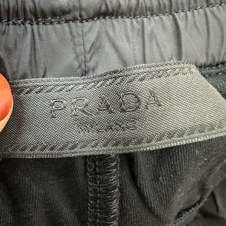 Prada Prada Black Mesh Jogger Pants for Men-2506 Size US 44 / EU 60 - 3 Thumbnail