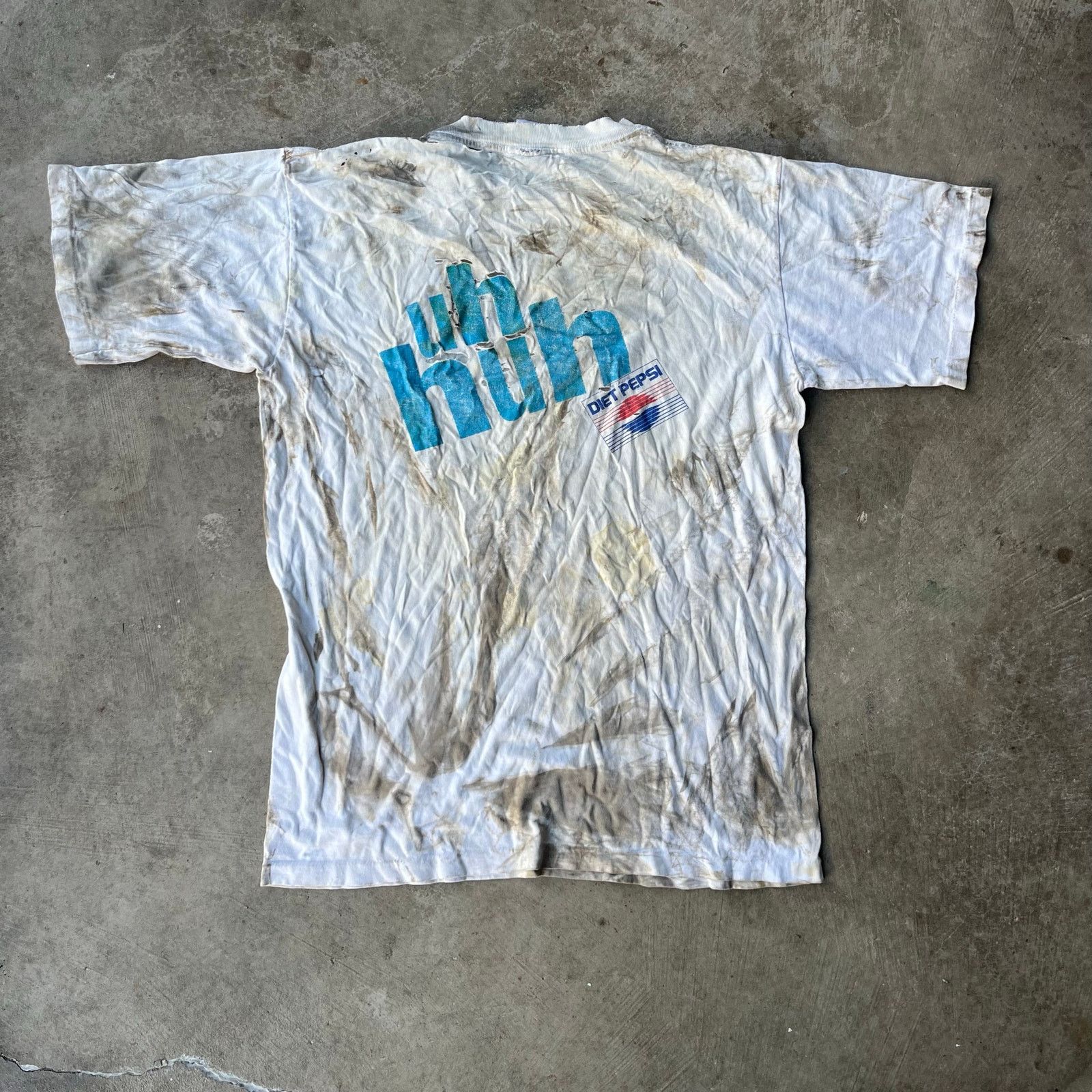 Vintage VINTAGE PEPSI THRASHED DISTRESSED SHIRT LARGE 90S Size US L / EU 52-54 / 3 - 2 Thumbnail