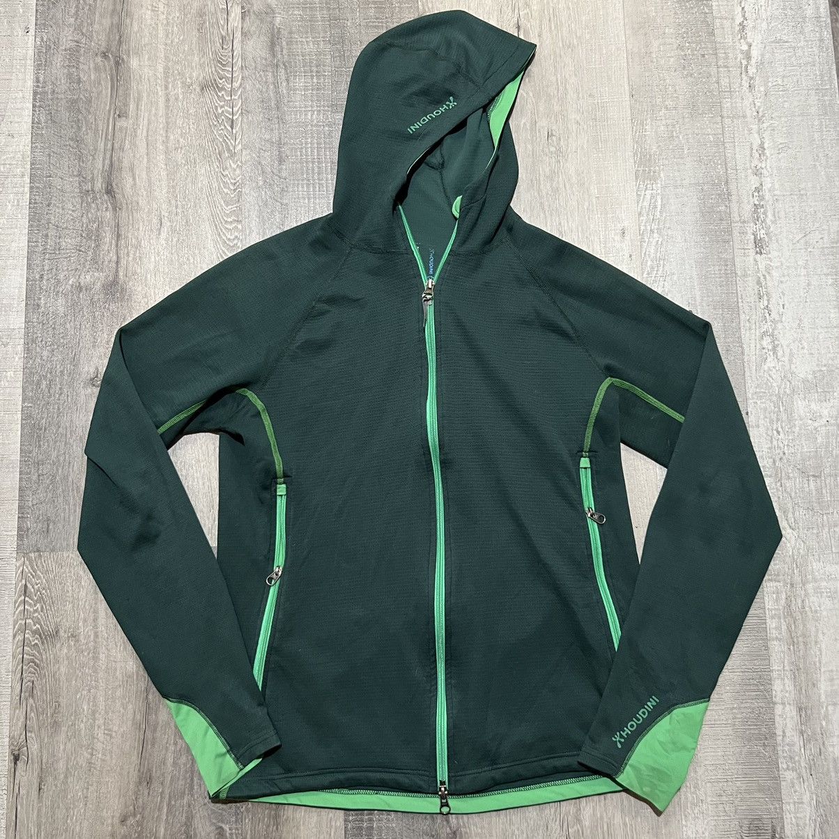 Houdini Houdini Mid Base Power Houdi Green Stretch Sweden Jacket Size M / US 6-8 / IT 42-44 - 1 Thumbnail