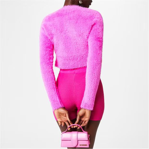Jacquemus o1g2r1mq1024 Cardigan in Pink Size M / US 6-8 / IT 42-44 - 6 Thumbnail