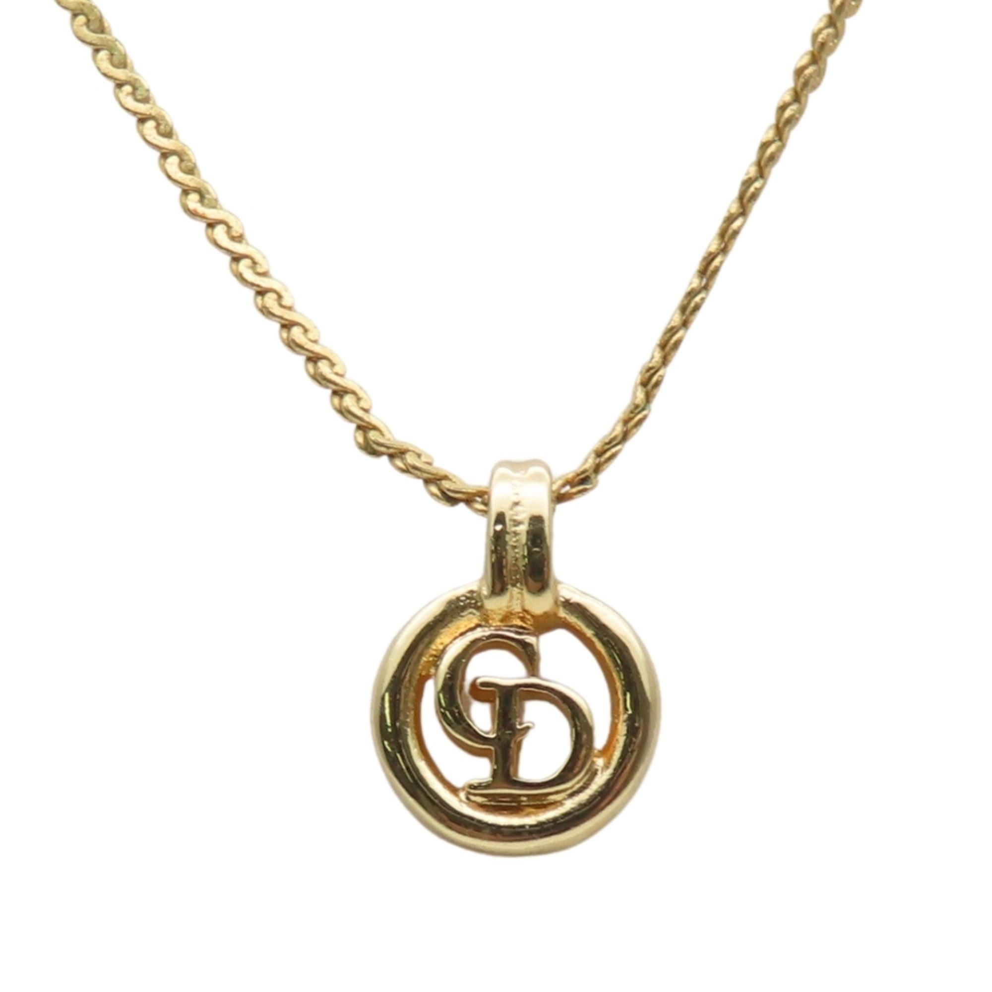 Dior Christian Dior necklace in gold-plated metal with a CD logo. Women's. Size ONE SIZE - 1 Thumbnail