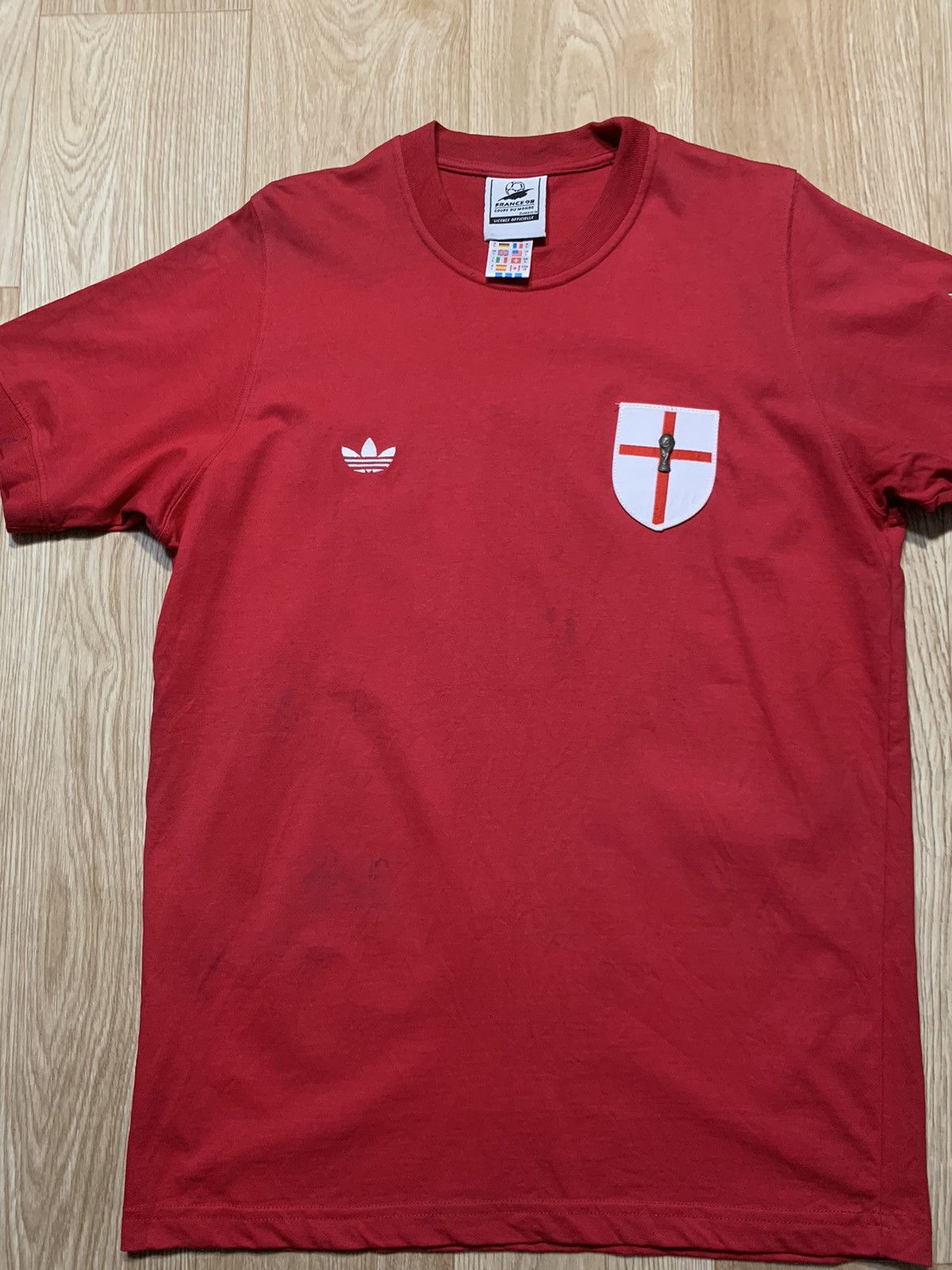Adidas Vintage Adidas France 98 Coupe Du Monde T-Shirt Size US L / EU 52-54 / 3 - 3 Thumbnail