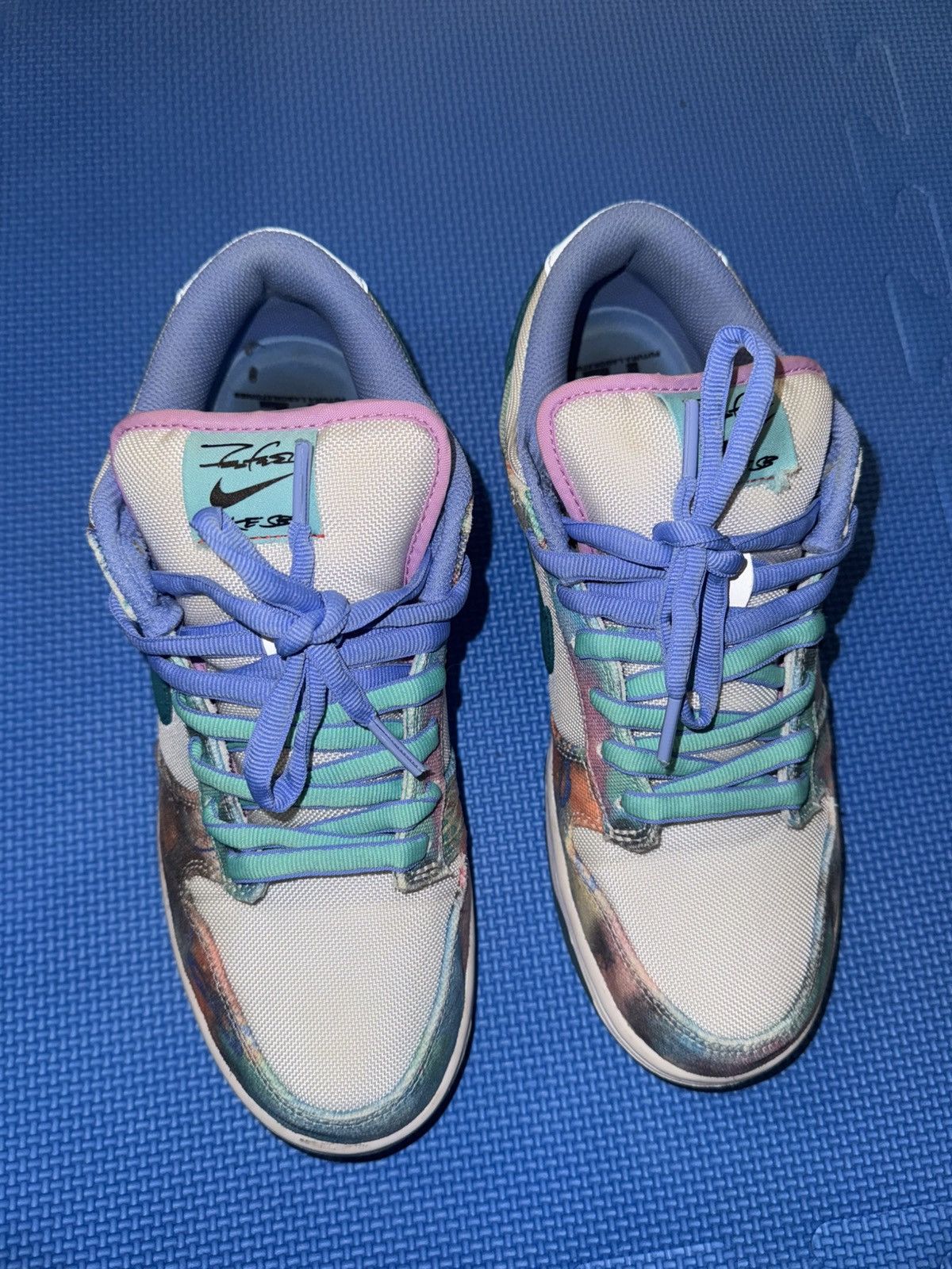 Nike Futura Laboratories x Nike Dunk Low SB 'Bleached Aqua' Size US 9 / EU 42 - 4 Thumbnail