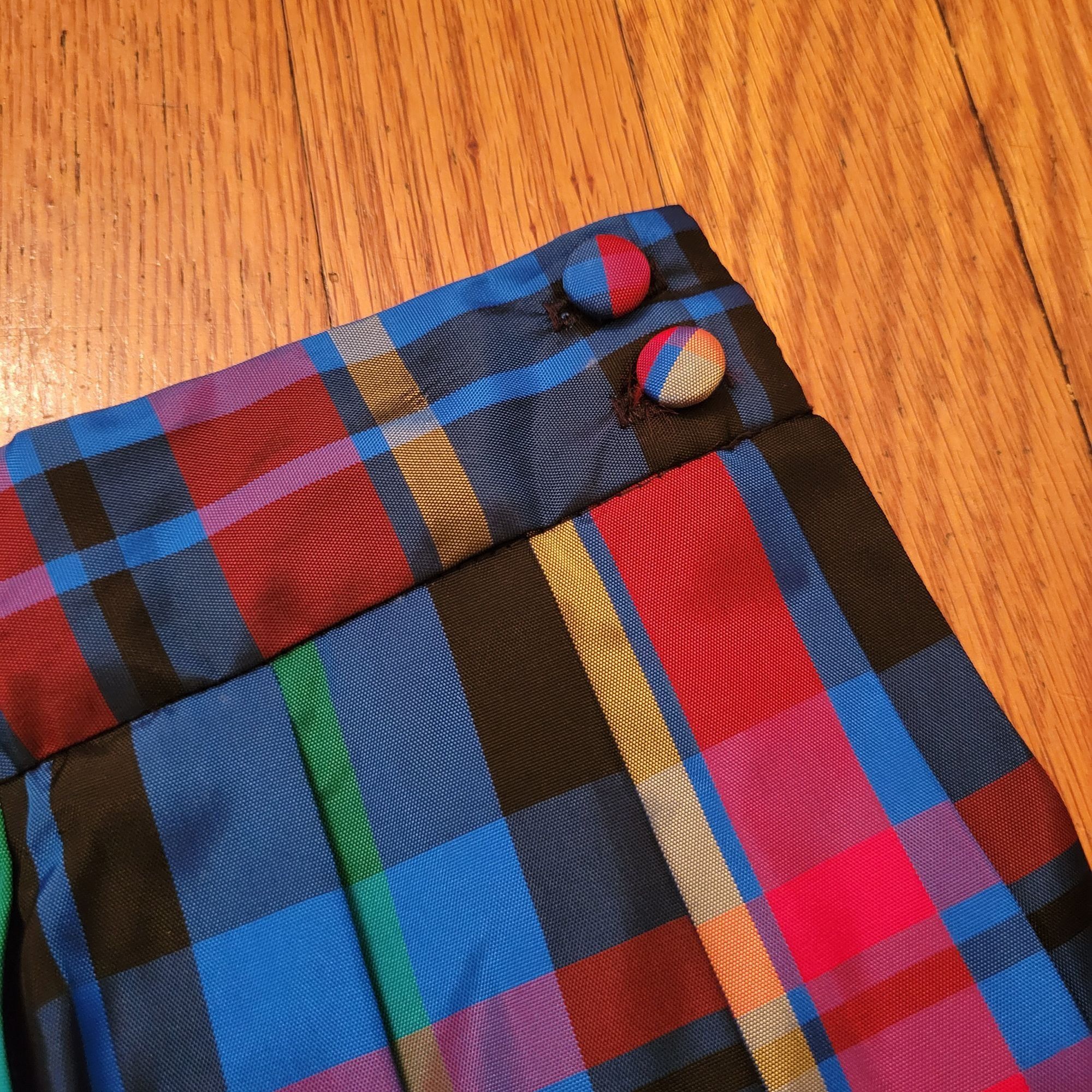 Preston & York Preston York 10 Tartan Plaid A Line Pleated Skirt Blue Red U Size 32" / US 10 / IT 46 - 2 Thumbnail