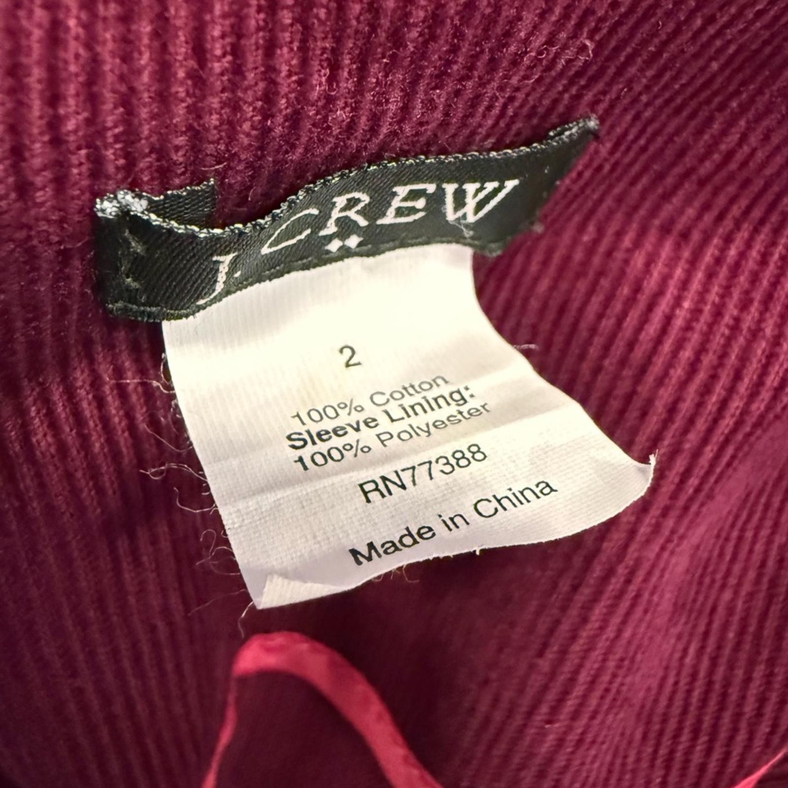 Other J. Crew Factory purple corduroy cotton blazer jacket SZ 2 Size XS / US 0-2 / IT 36-38 - 5 Thumbnail