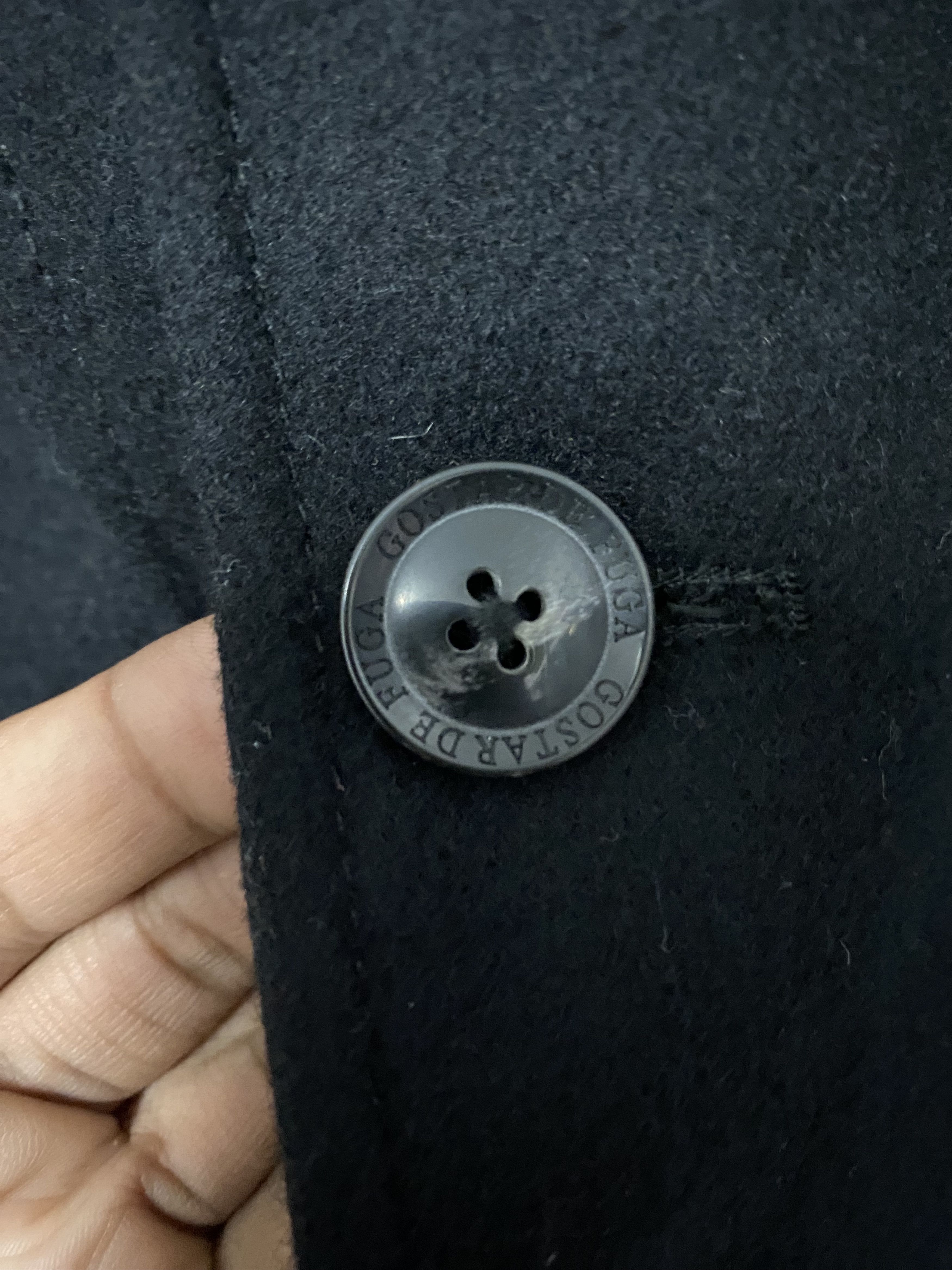 GOSTAR DE FUGA VTG Gostar De Fuga Double Breasted Wool Jacket Black Size US S / EU 44-46 / 1 - 16 Thumbnail