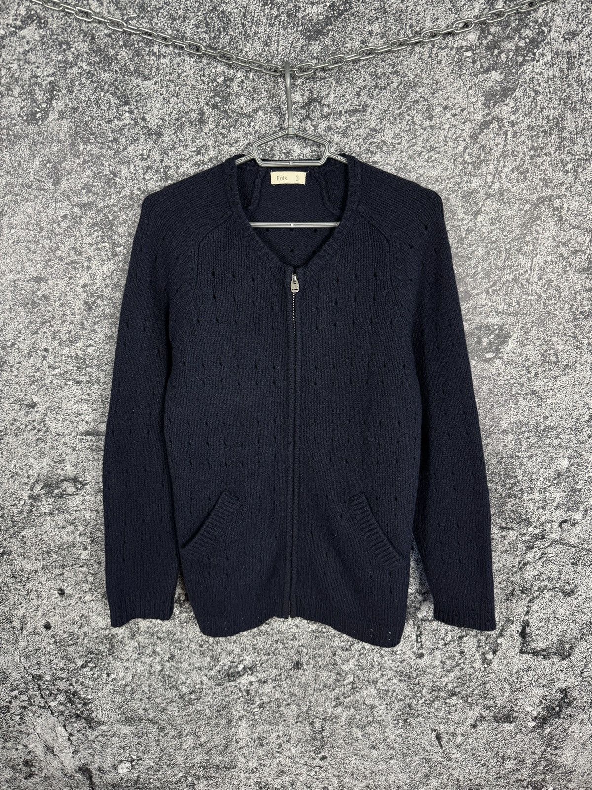 Folk Men’s FOLK Full Zip Wool Sweater Pullover Size 3 Size US S / EU 44-46 / 1 - 1 Thumbnail
