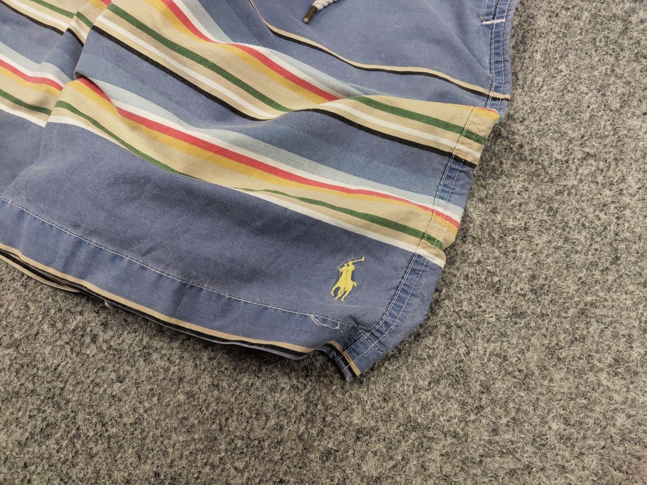 Polo Ralph Lauren Vintage 90's Polo Ralph Lauren Canvas Blue Striped Shorts Size US 36 / EU 52 - 5 Thumbnail
