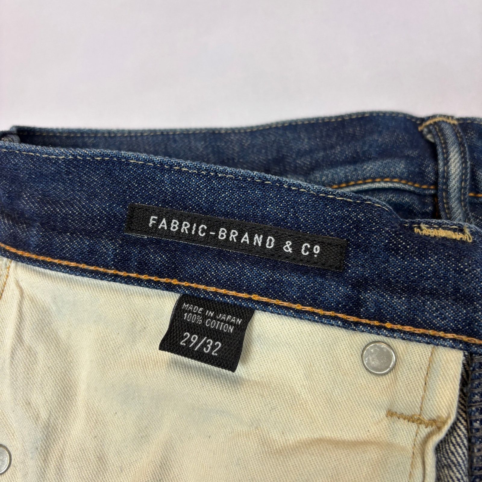 Fabric Brand & Co. Fabric Brand & Co Selvedge Denim Straight Leg Jeans 31x29 Size US 31 - 6 Thumbnail