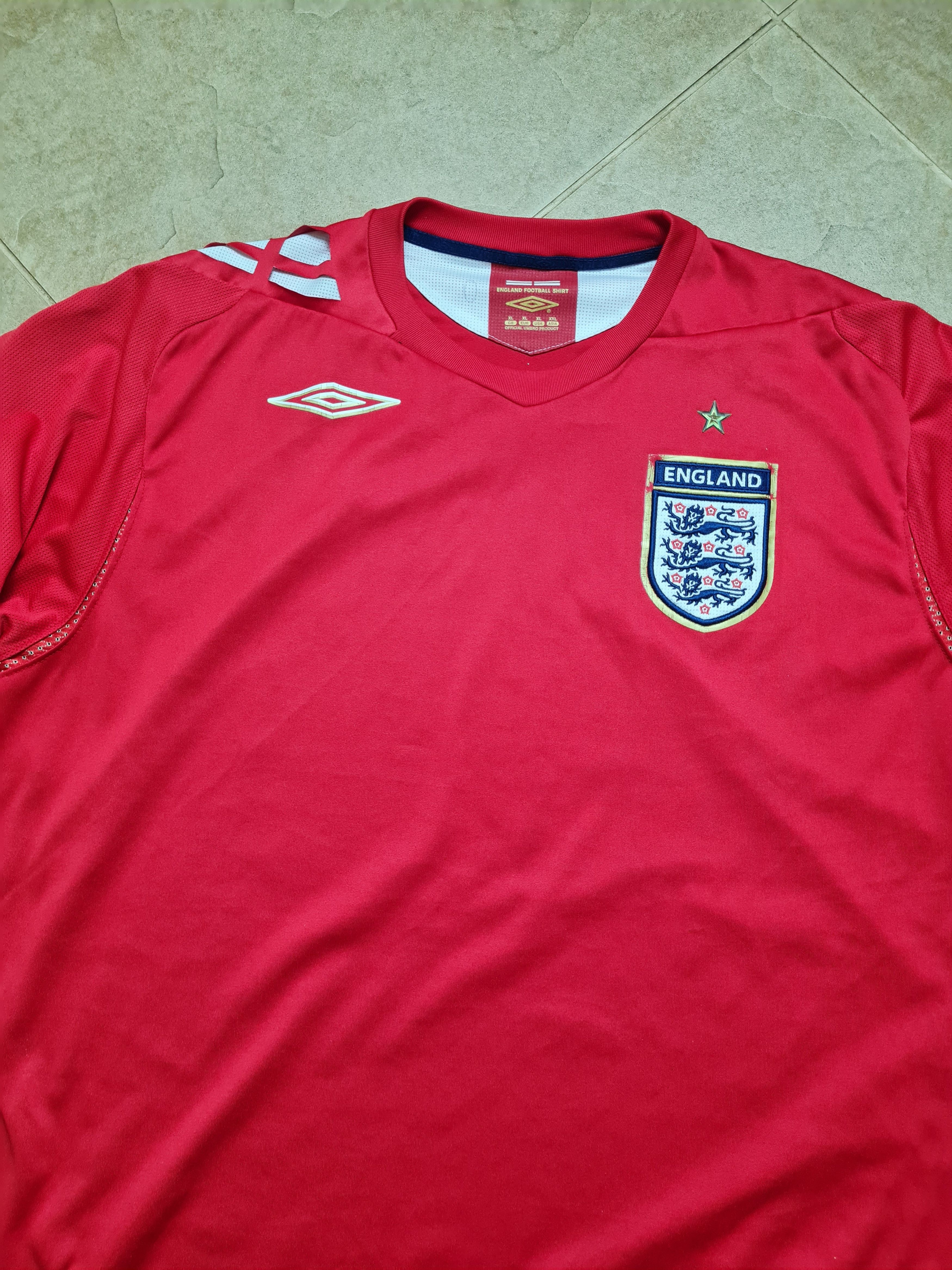 Umbro England Away Football Shirt 2006 - 2008 Umbro Vintage Size US XL / EU 56 / 4 - 2 Thumbnail