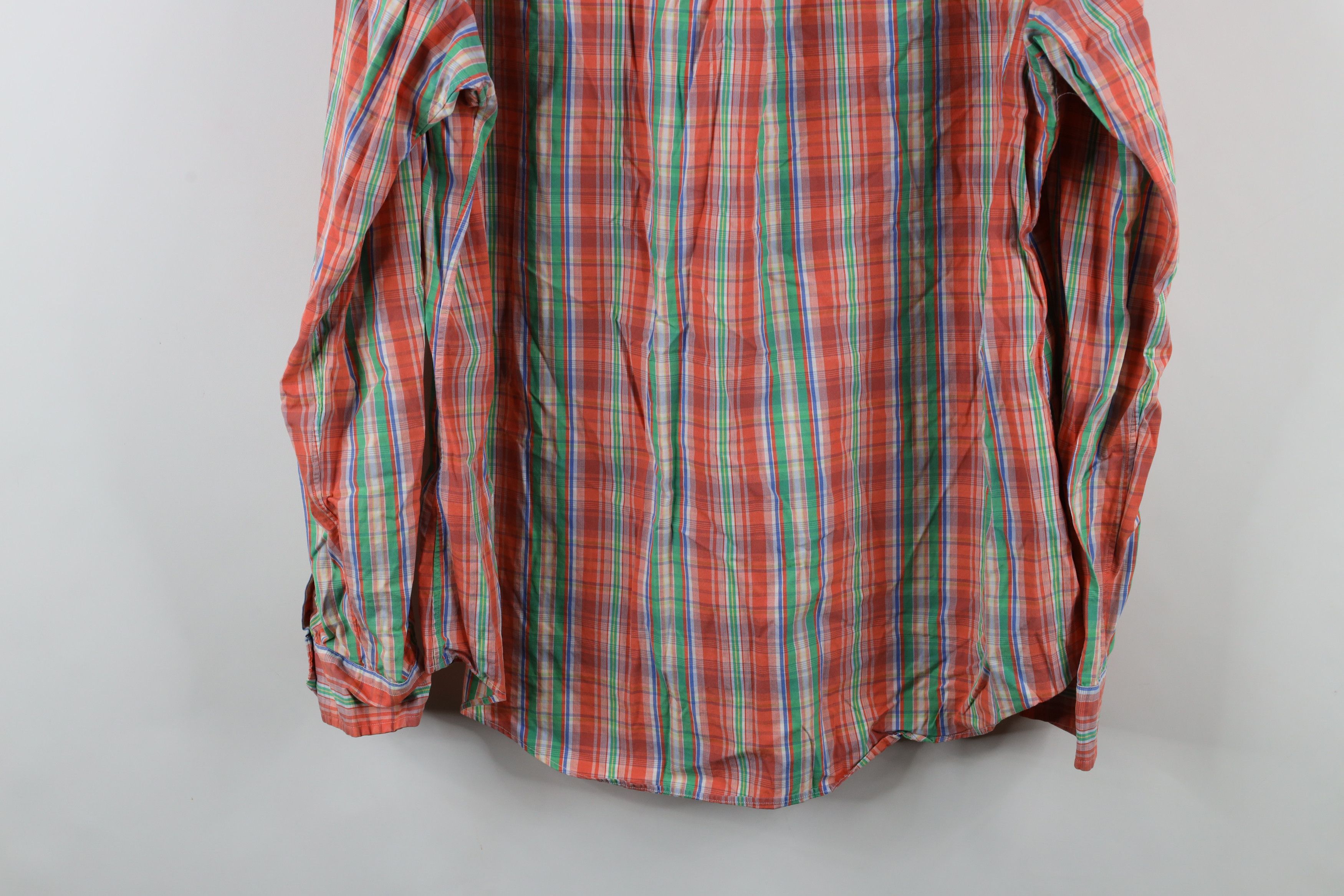 Ralph Lauren × Vintage Vintage Ralph Lauren Faded Collared Button Down Shirt Plaid Size US XL / EU 56 / 4 - 11 Thumbnail