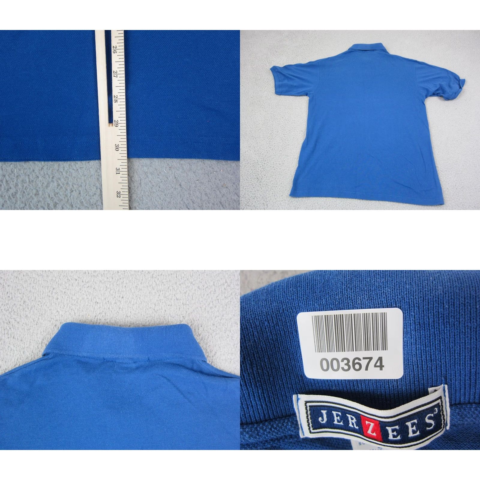 Jerzees VINTAGE JERZEES Senior Olympics Polo Shirt Mens Large Blue Quad Cities Golf 90s Size US L / EU 52-54 / 3 - 8 Thumbnail