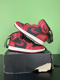 Jordan 1 hot sale bred strap