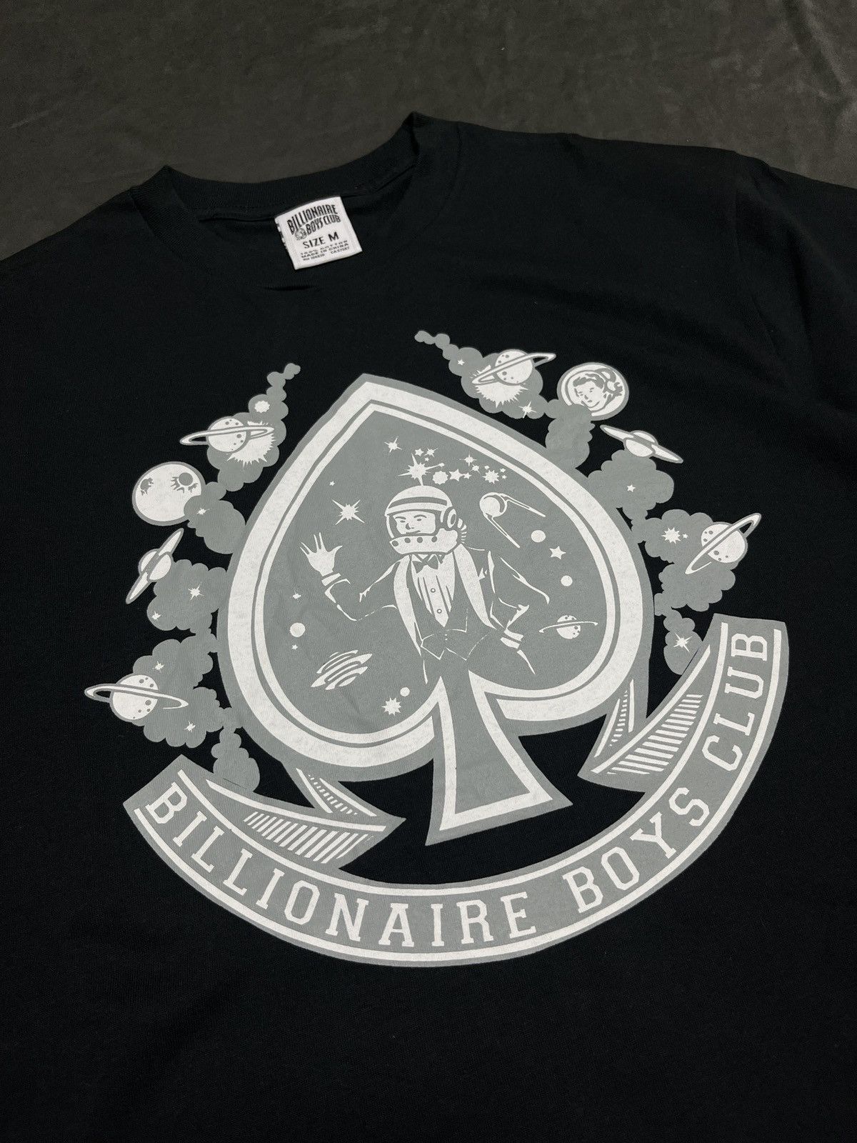 Billionaire Boys Club Rare Billionaire Boys Club BBC Space Spade Black T-Shirt M Size US M / EU 48-50 / 2 - 4 Thumbnail
