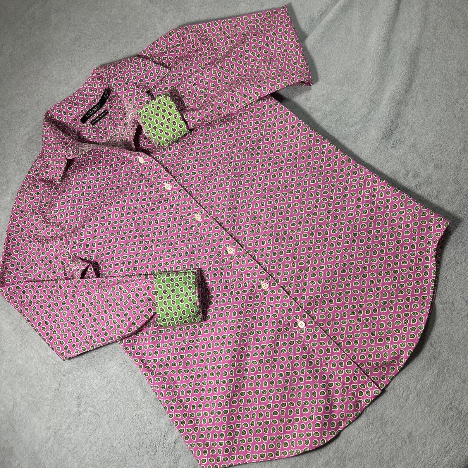 Lauren Ralph Lauren Polo Lauren Ralph Lauren Button Dress Shirt Small Flip Cuff Size S / US 4 / IT 40 - 7 Thumbnail