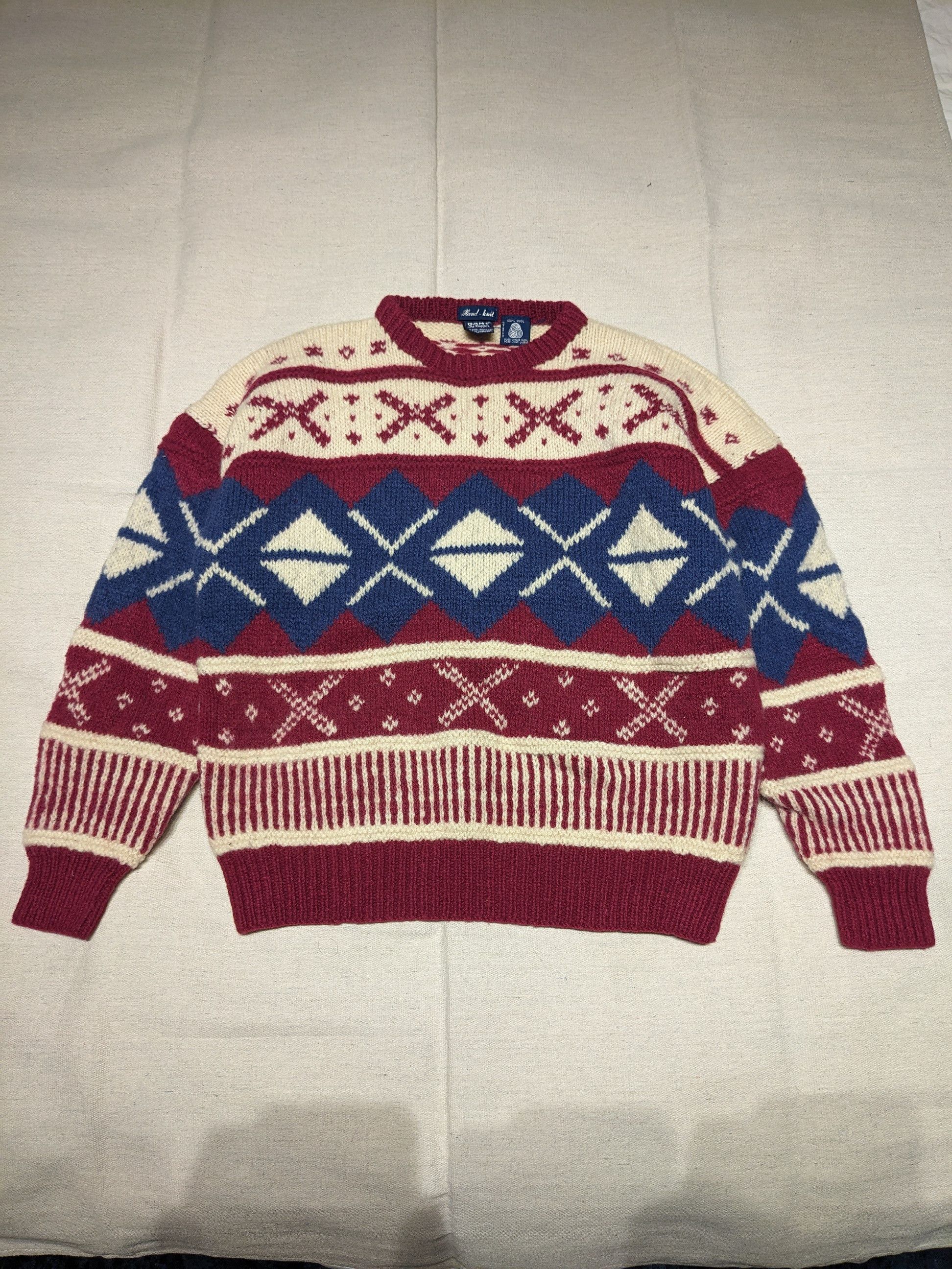 Gant Vintage Gant Hand knit Sweater men's M Size US M / EU 48-50 / 2 - 1 Thumbnail