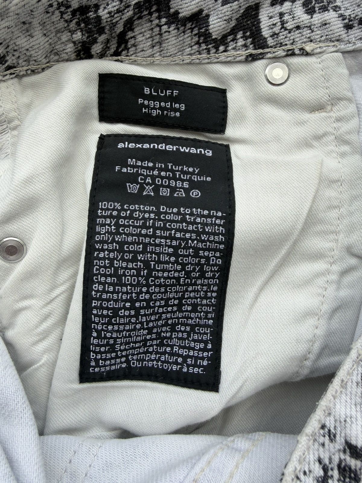 Alexander Wang Alexander Wang Jacket Pants Costume Game Bluff Python Snake Size XS / US 0-2 / IT 36-38 - 23 Thumbnail