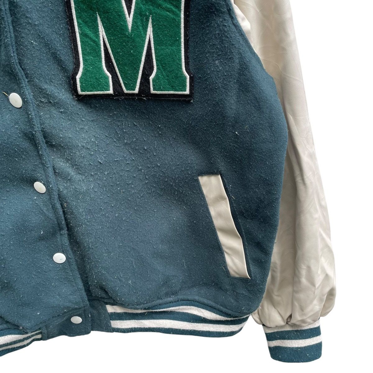 Japanese Brand Japanese Brand 2Pink Green Varsity Jacket Size US M / EU 48-50 / 2 - 5 Thumbnail