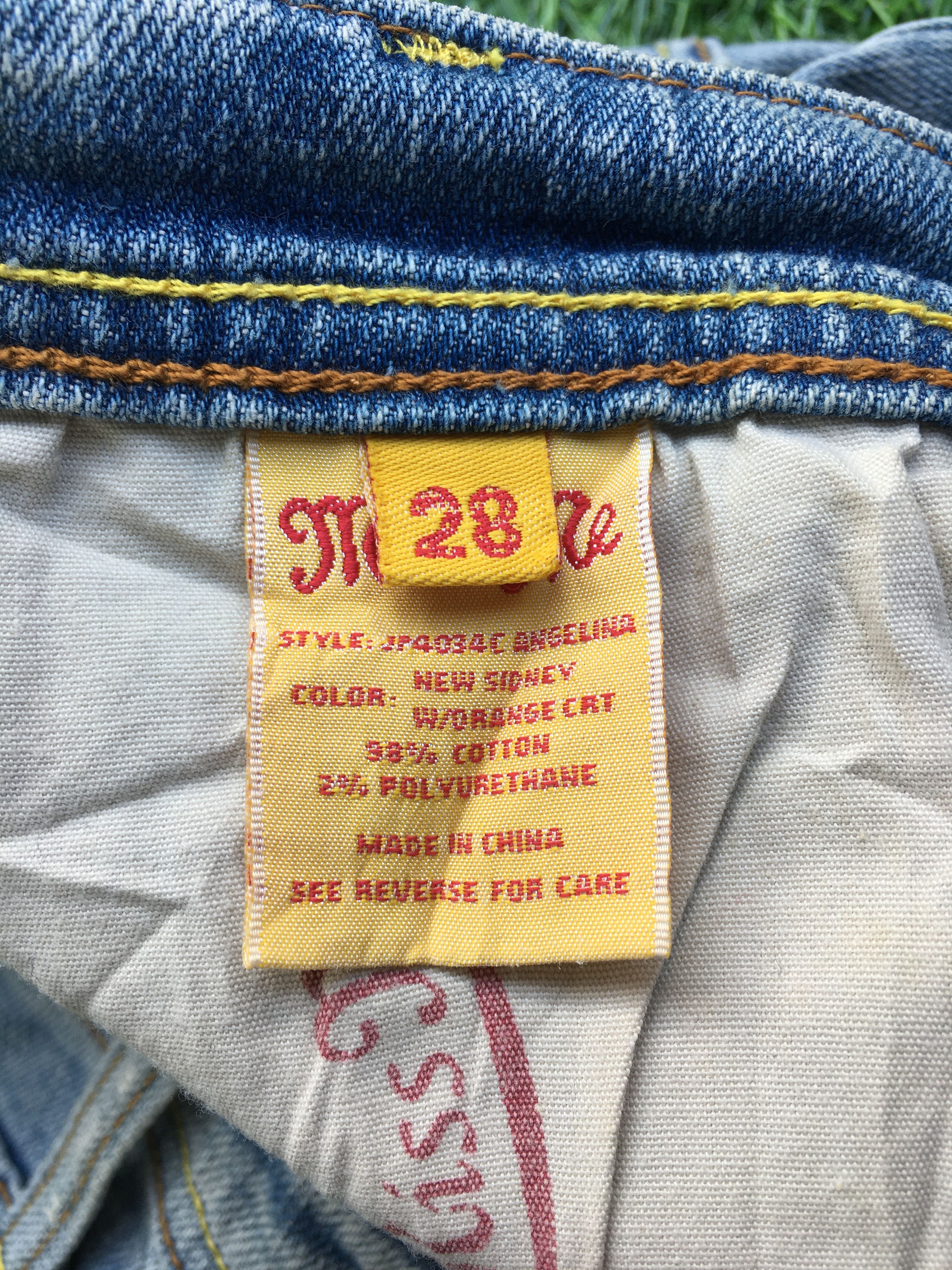 Designer Miss Me light blue wash 2000’s grunge bootcut jeans D-1093 Size 28" / US 6 / IT 42 - 15 Thumbnail